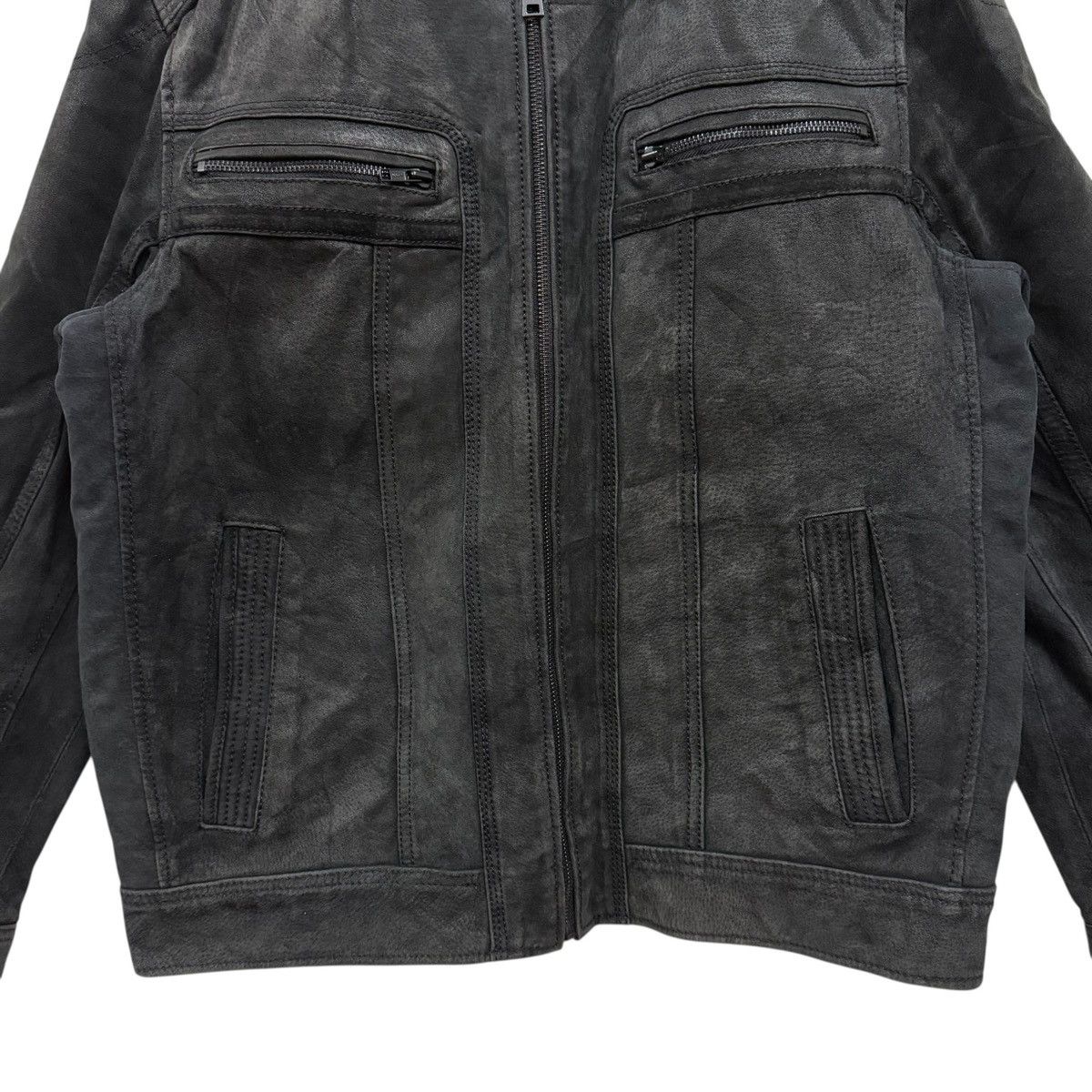 Black Rivet Black Rivet Leather Biker Jacket Size US L / EU 52-54 / 3 - 4 Thumbnail