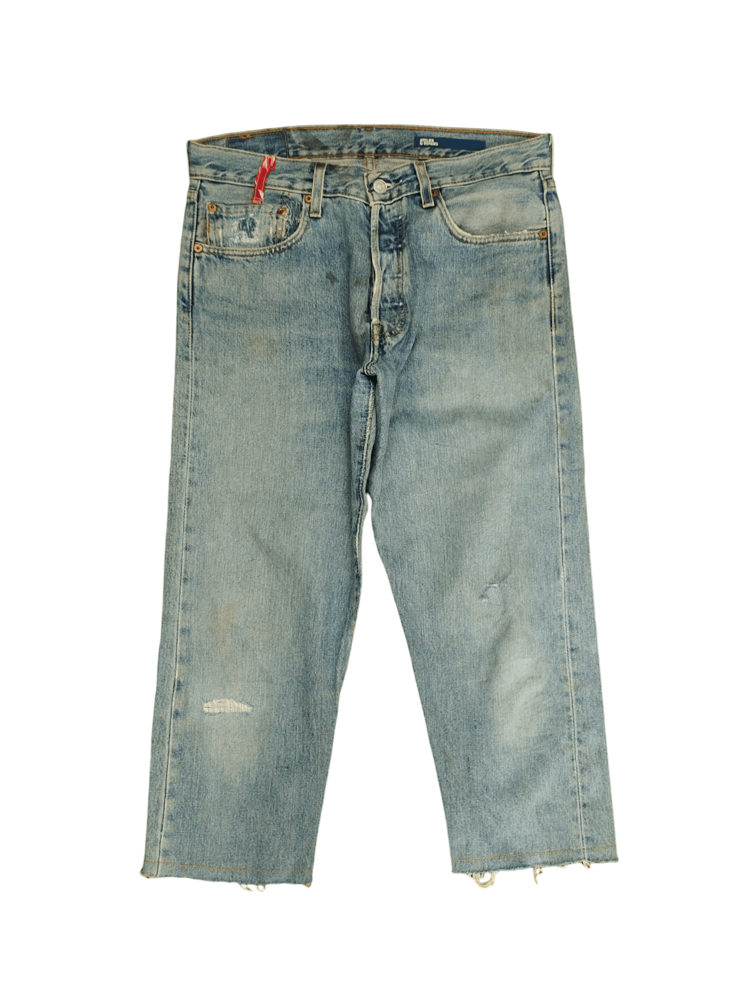 Vintage Vtg Levis 501 Reconstruct By Ateliar & Repair Usa Cropped