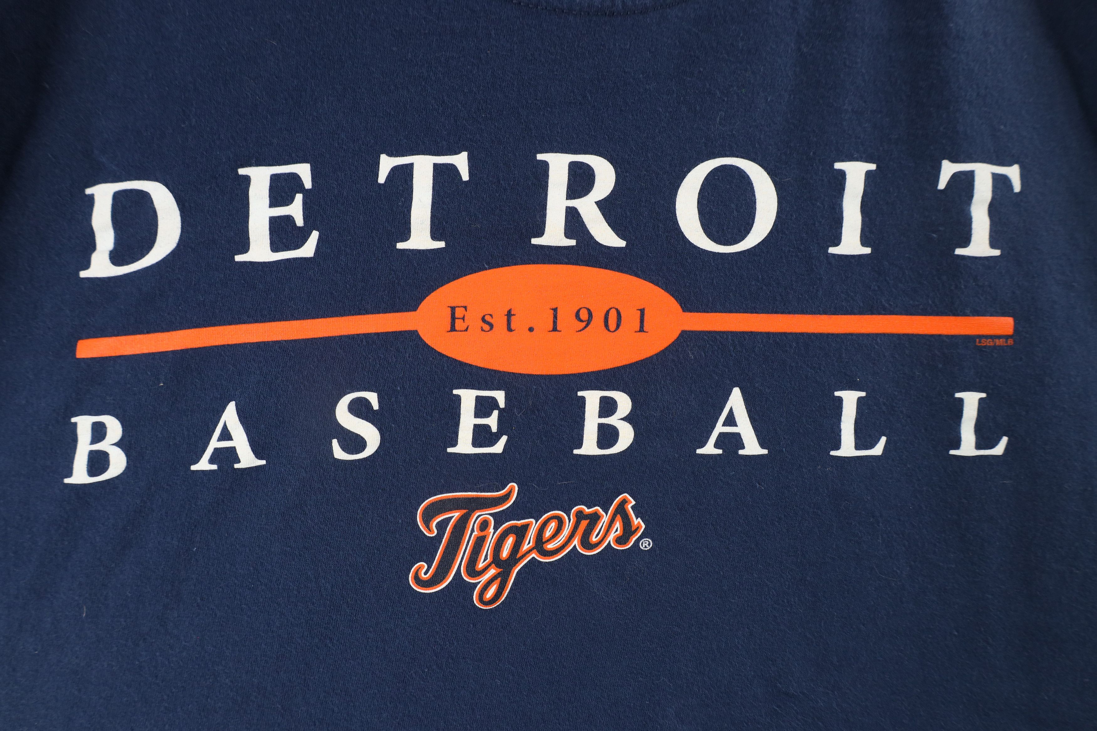 Vintage Vintage Tigers Baseball Long Sleeve T-Shirt Blue Cotton Size US XL / EU 56 / 4 - 4 Thumbnail