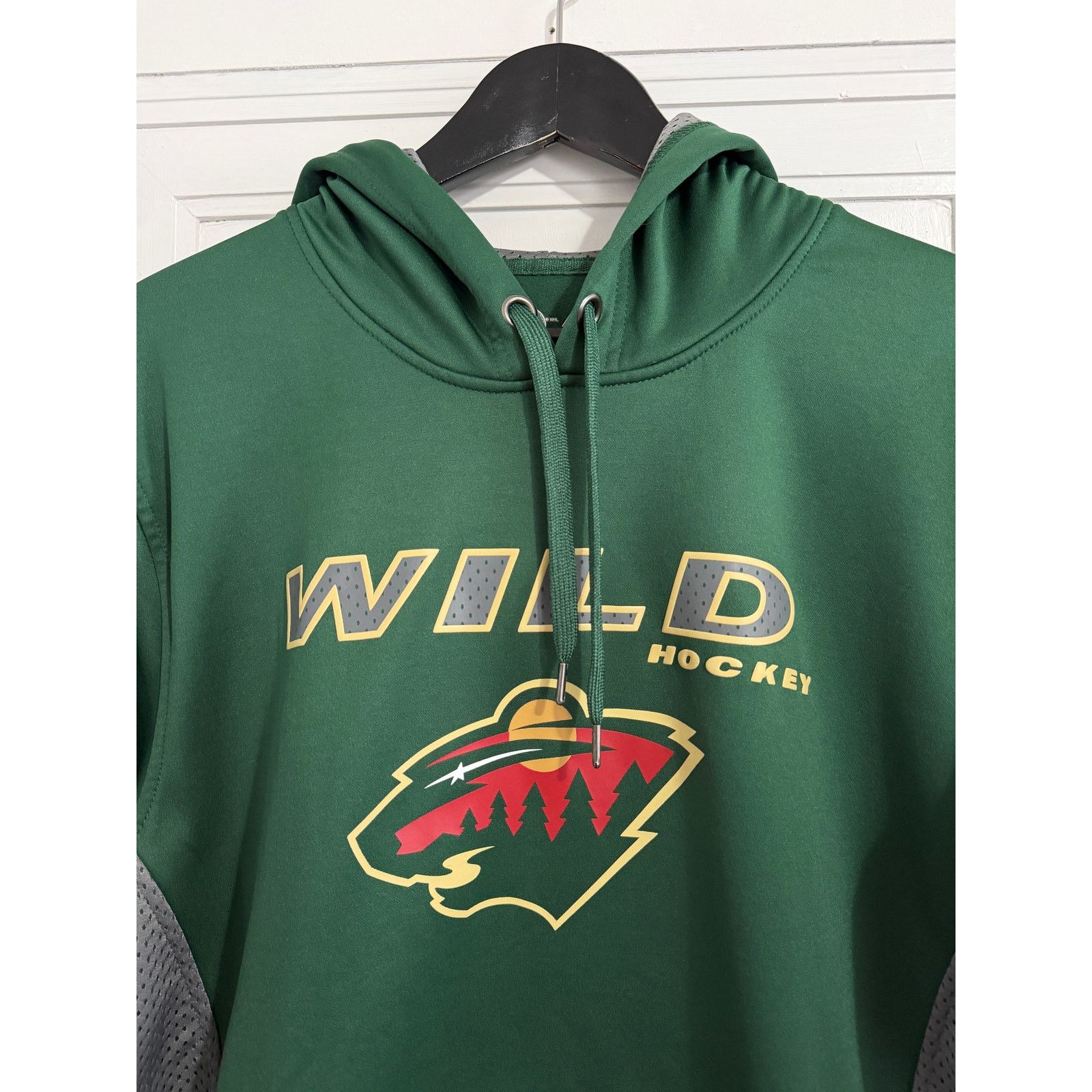 Majestic Minnesota Wild Majestic Green Hoodie Men's Size Medium Size US M / EU 48-50 / 2 - 2 Thumbnail
