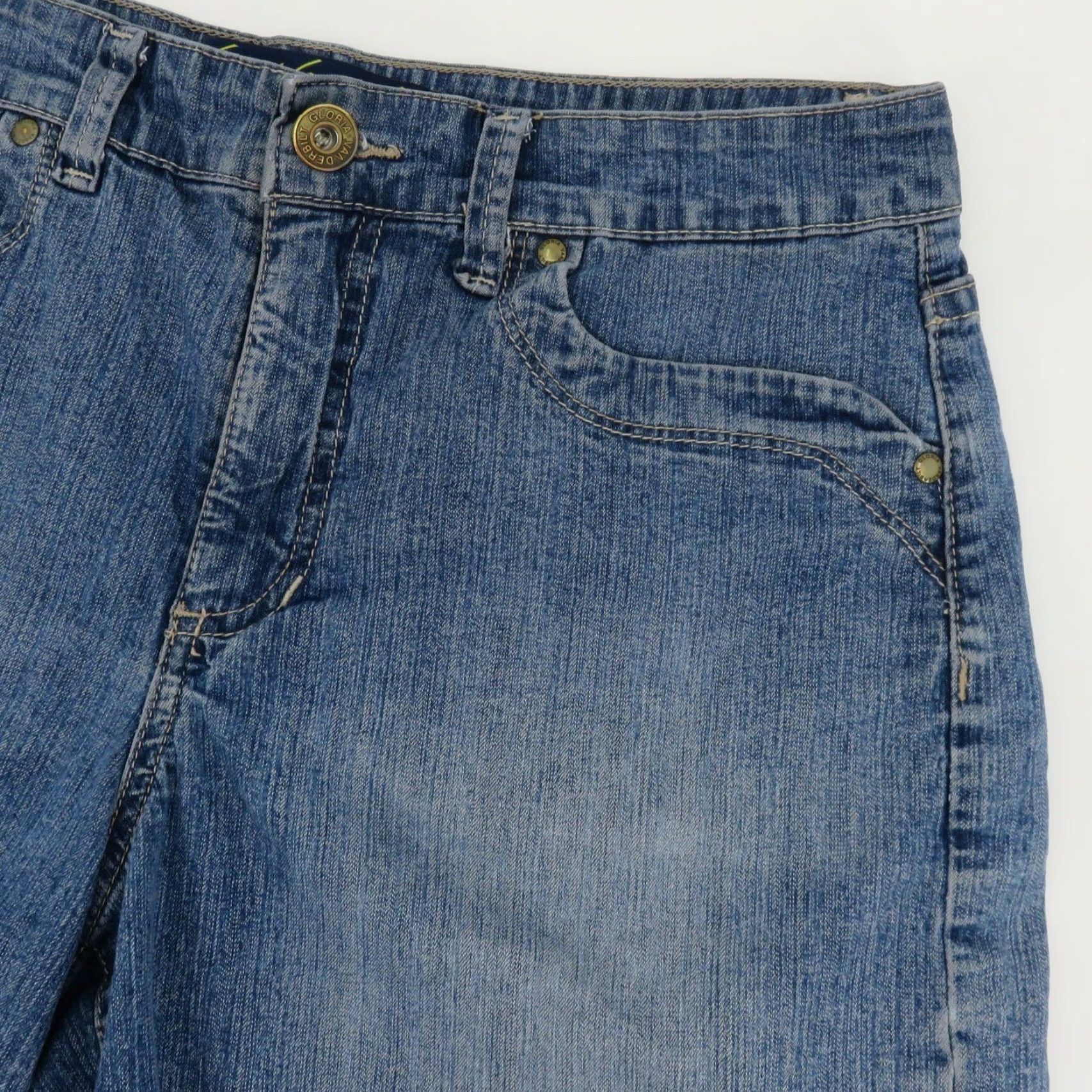 Gloria Vanderbilt VINTAGE Gloria Vanderbilt Womens 10 Perfect Fit Blue Denim Shorts Pockets Cotton Denim Shorts Casual Summer Spring Mom Size 32" / US 10 / IT 46 - 3 Thumbnail