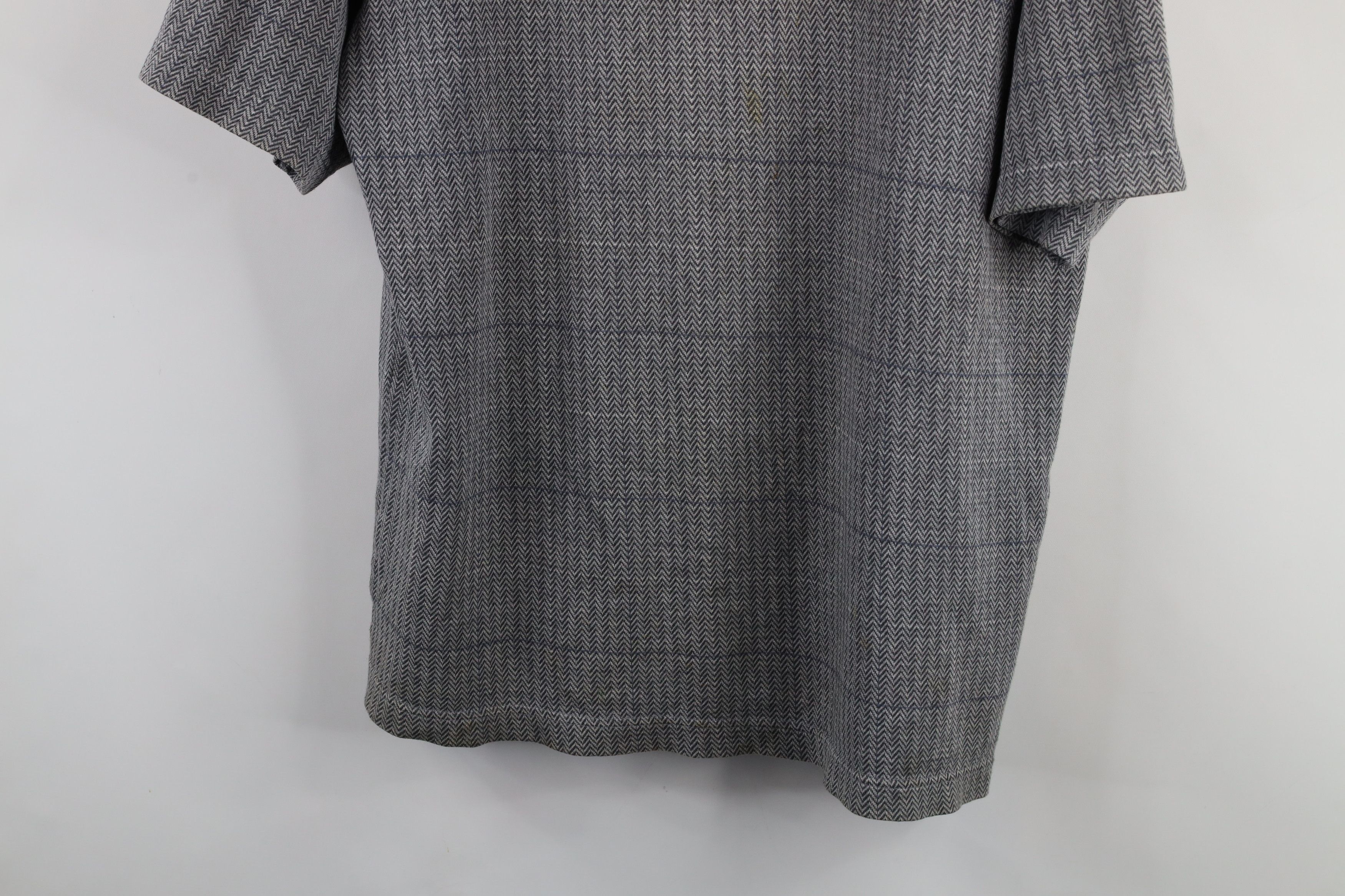 Vintage Vintage 90s Streetwear Striped Herringbone Knit Polo Shirt Size US M / EU 48-50 / 2 - 3 Thumbnail