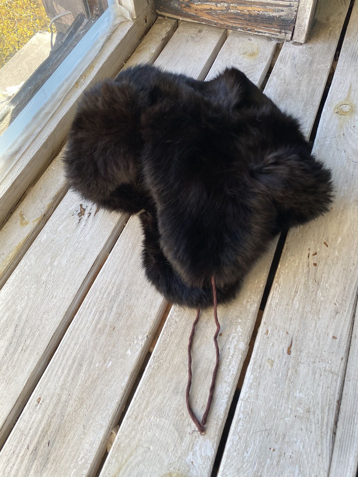 Vintage Vintage 60-70s USSR Fur hat trapper hat winter hat Size ONE SIZE - 4 Thumbnail