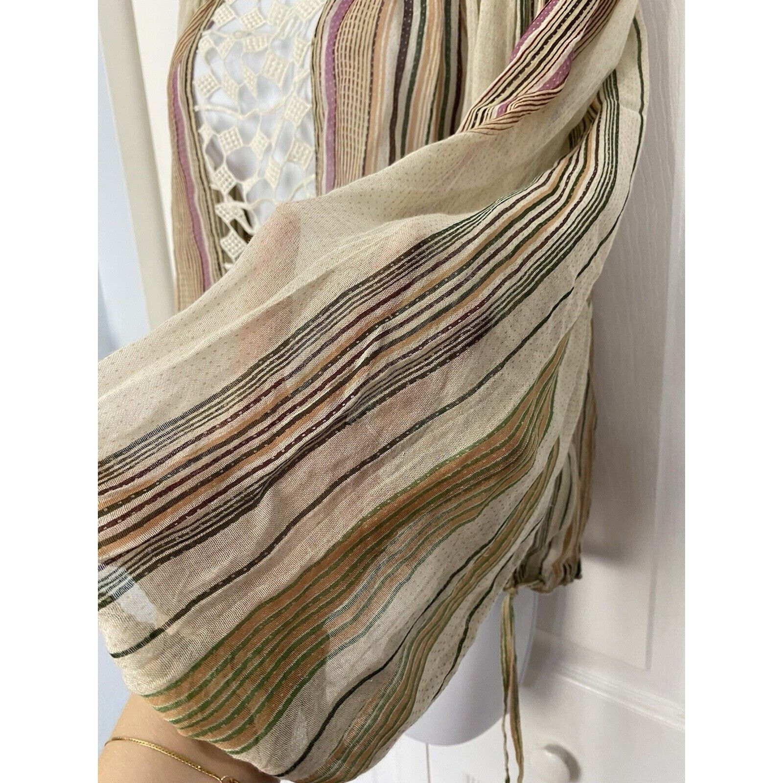 Free People Free People One Top S XS Tunic Boho Long Sleeve Top Sheer Size S / US 4 / IT 40 - 3 Thumbnail