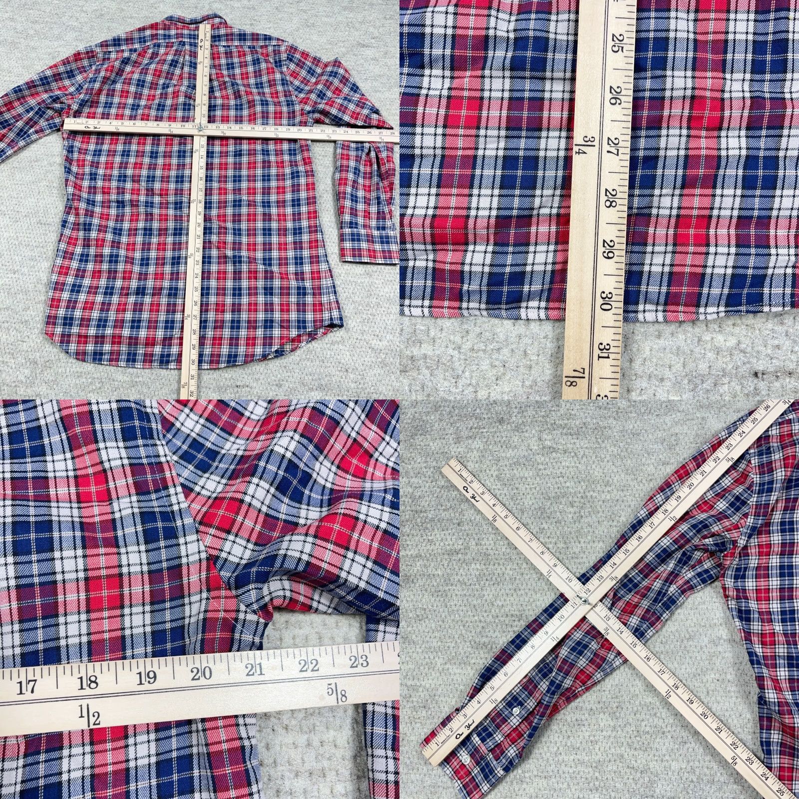 Vineyard Vines Vineyard Vines Murray Shirt Men M Red Blue Slim Fit Button-Up Plaid Long Sleeve Modern Preppy Size US M / EU 48-50 / 2 - 8 Thumbnail