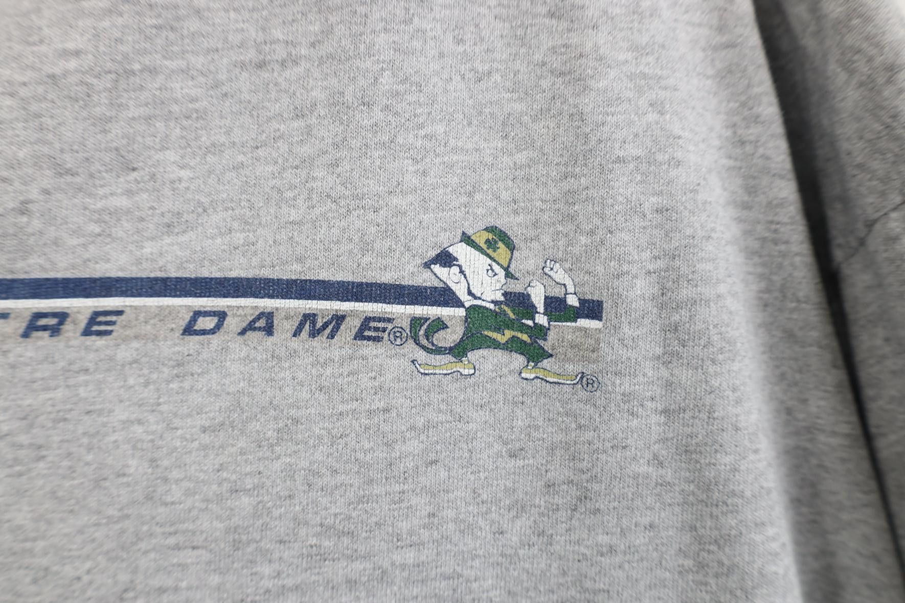 Vintage Vintage 90s University Long Sleeve T-Shirt Heather Gray USA Size US XXL / EU 58 / 5 - 6 Thumbnail