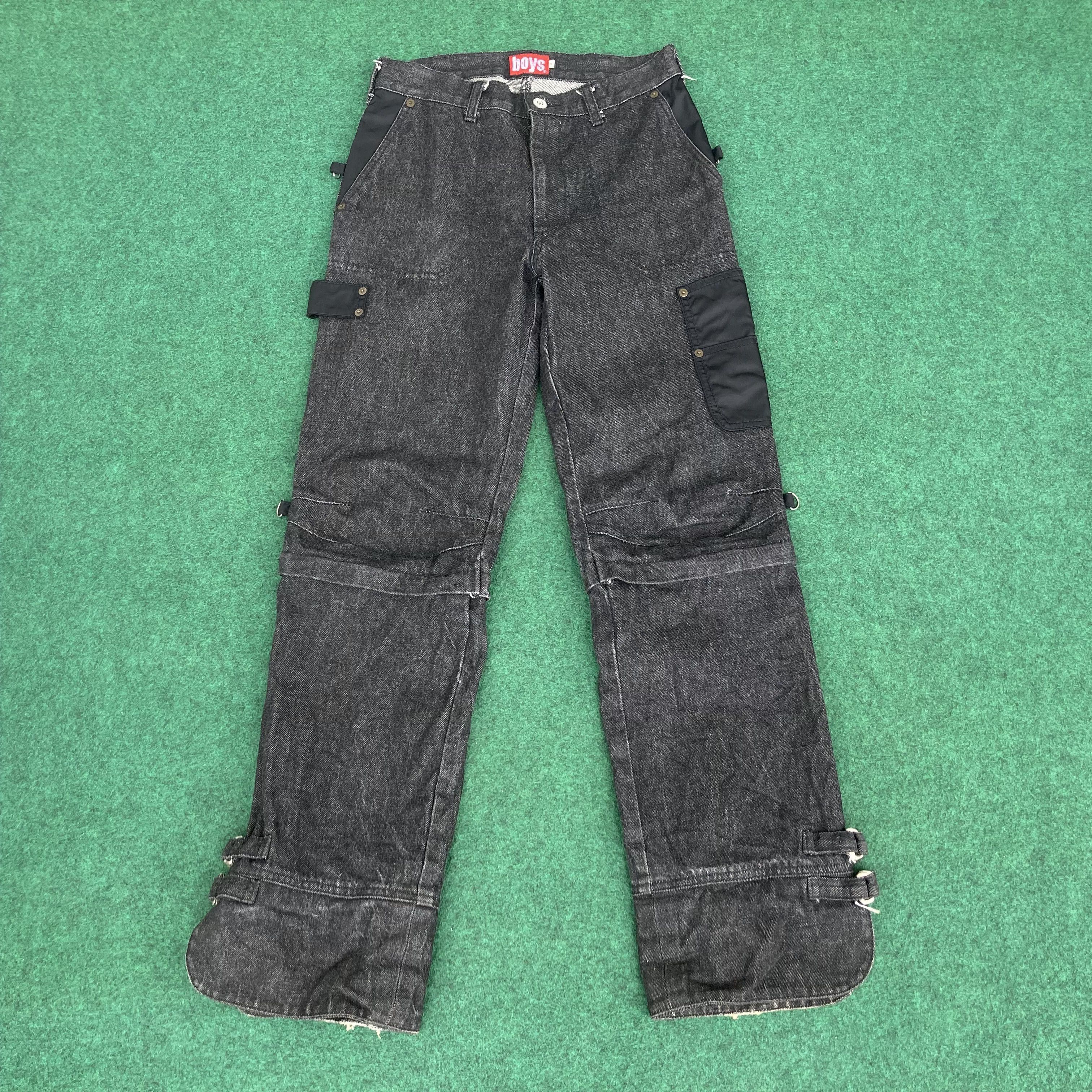 Japanese Brand Vtg Statements Pants Half Zip Batsu Pant Jeans Trouser Jeans Size US 28 / EU 44 - 1 Thumbnail