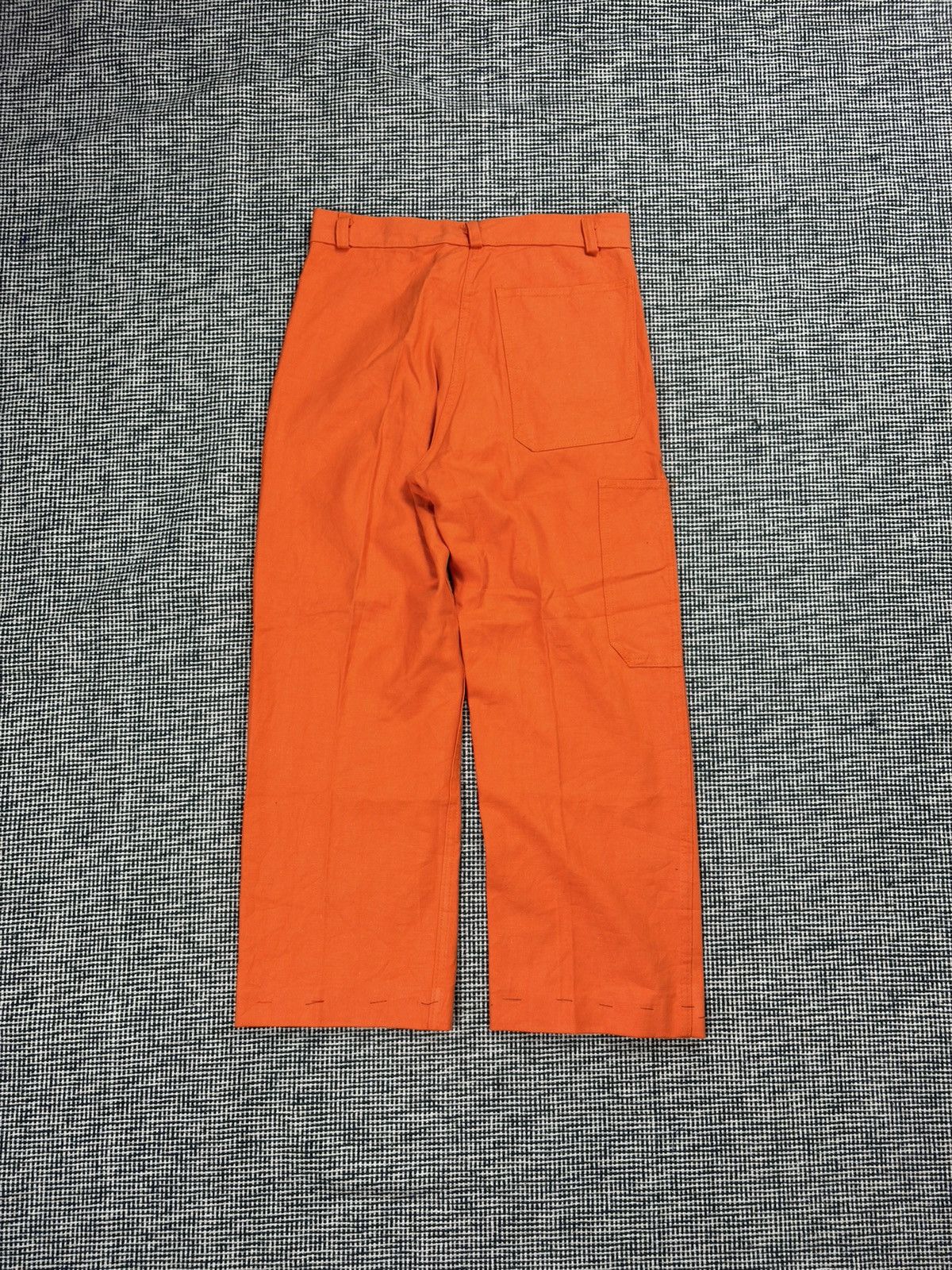 Le Laboureur 70s french chore work pants orange cotton rare Size US 28 / EU 44 - 2 Thumbnail