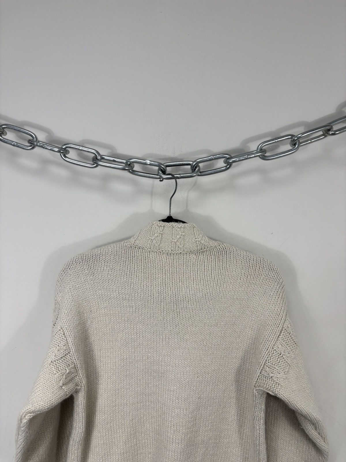 Uniqlo Uniqlo x JW Anderson Women’s Mock Neck Cream Knit Sweater Size XS / US 0-2 / IT 36-38 - 12 Thumbnail
