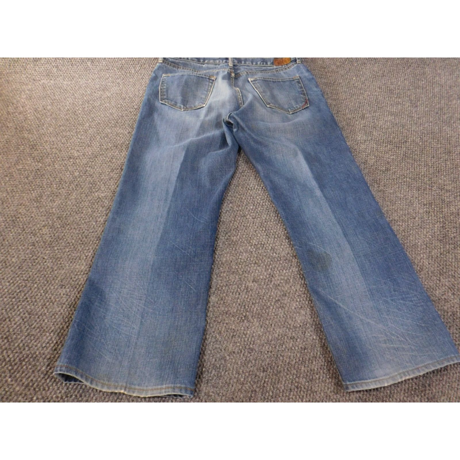 Banana Republic Banana Republic Jeans Mens 35x27 Blue Straight Denim Regular Cotton Zip Pockets Inseam 27 Vintage No Theme Retro Size US 35 - 7 Thumbnail