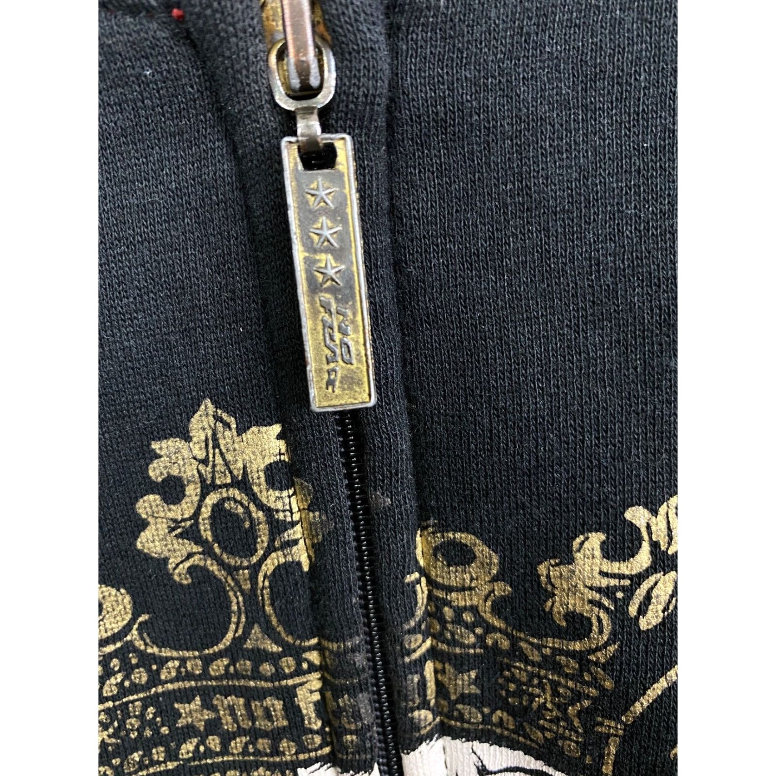 No Fear VINTAGE No Fear Skull King Affliction Hoodie Zip Up XL Black Men XS/XL? Size US XL / EU 56 / 4 - 7 Thumbnail