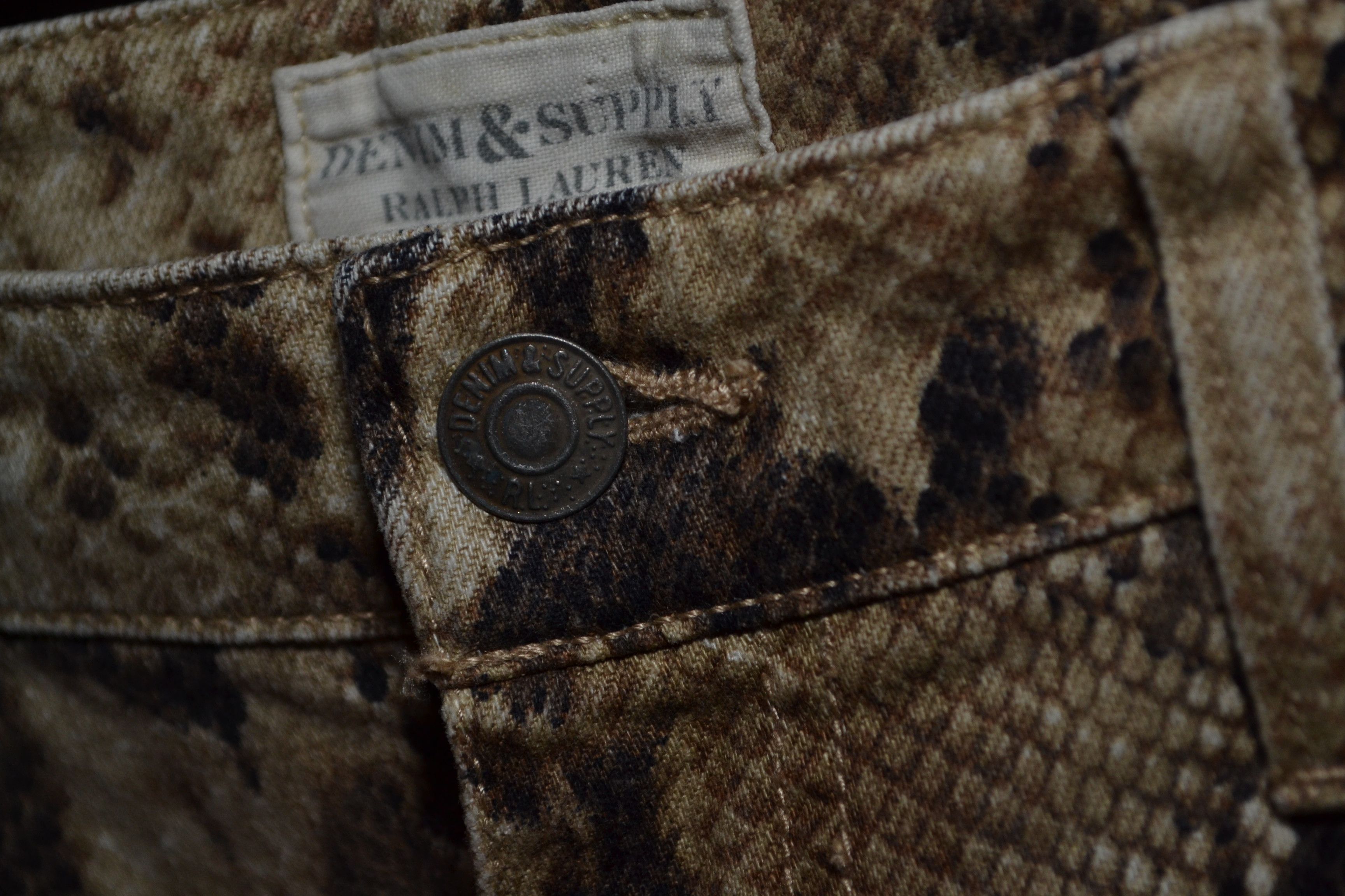 Denim & Supply Ralph Lauren × Ralph Lauren Denim & Supply Ralph Lauren RRL Snakeskin Skinny Jeans 28 Size 28" / US 6 / IT 42 - 8 Thumbnail