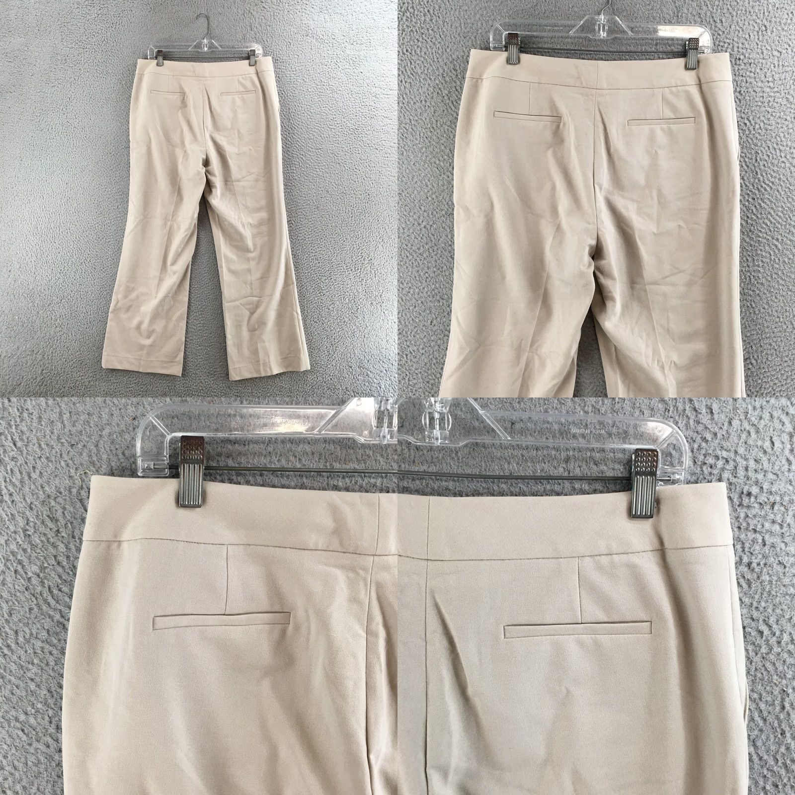Calvin Klein Calvin Klein Pants Womens 10 Classic Fit Beige Straight Leg Dress Slacks Zip Fly Size 32" / US 10 / IT 46 - 9 Thumbnail