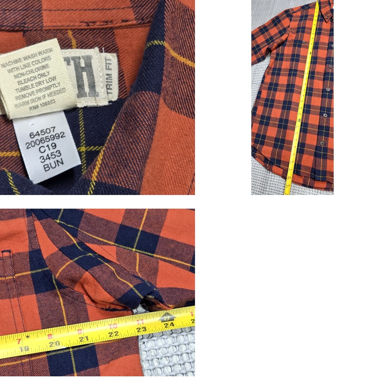 Vintage Duluth Shirt Mens L Orange Blue Buffalo Plaid Button-Up Long Sleeve Cotton Flannel Outdoor Classic Workwear Hunting Size US L / EU 52-54 / 3 - 8 Thumbnail