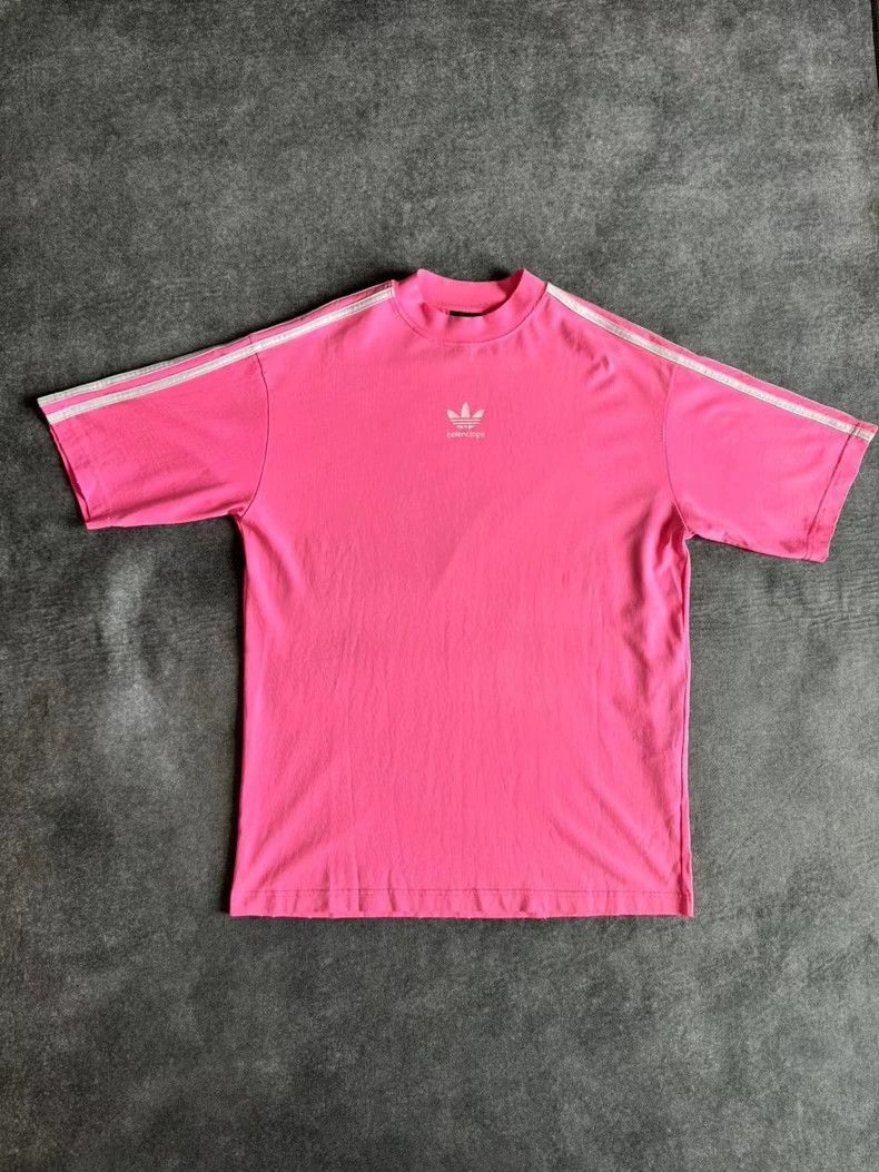 Balenciaga Balenciaga Joint adidas adidas joint striped short sleeve Size US S / EU 44-46 / 1 - 1 Thumbnail