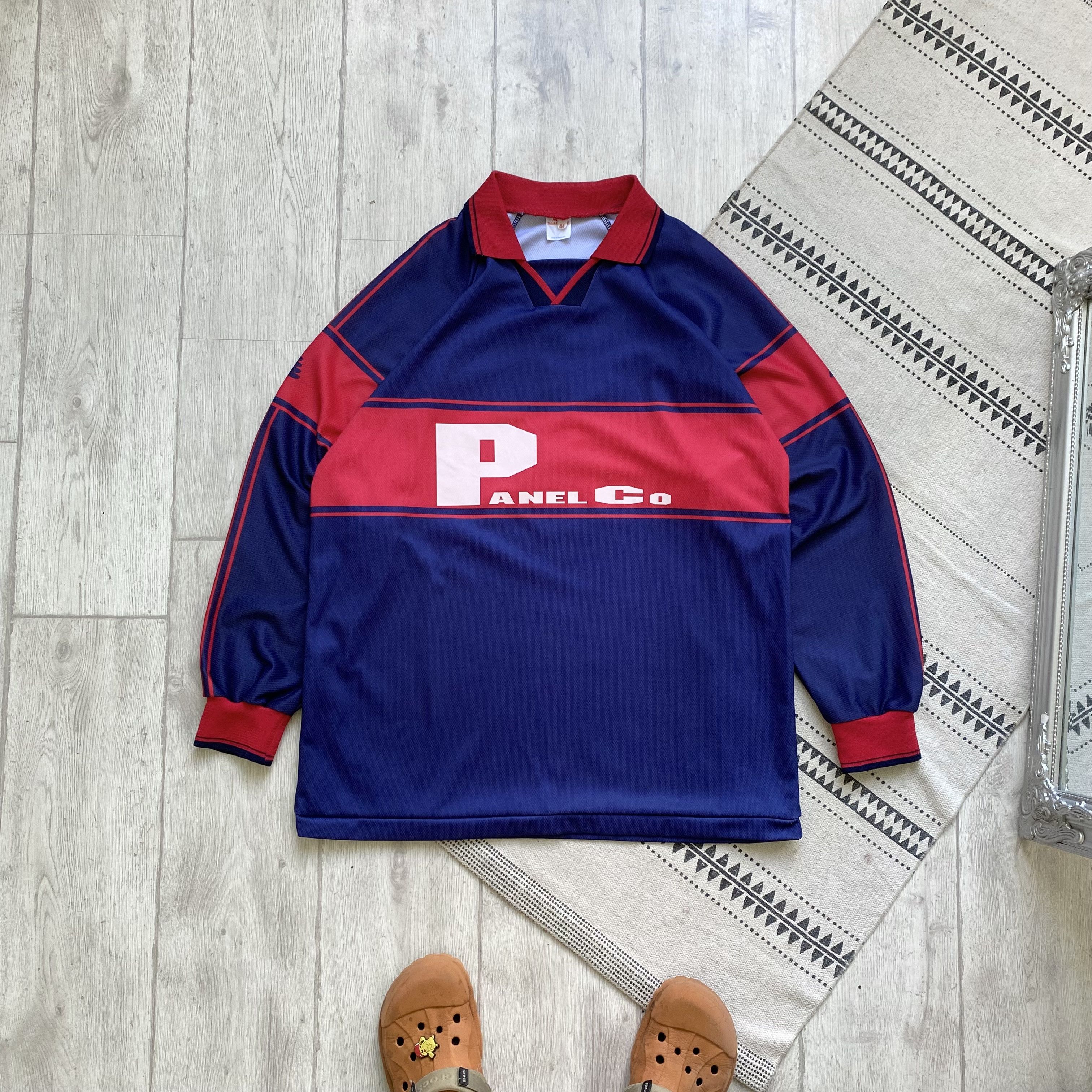Umbro Vintage 80-90s Blokcore Soccer Jersey polo Rugby longsleeve Size US L / EU 52-54 / 3 - 1 Thumbnail