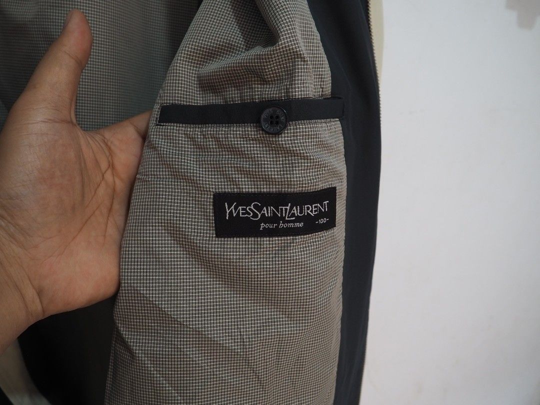 Yves Saint Laurent 🥳Rare🥳YSL BIG LOGO casual jacket Size US L / EU 52-54 / 3 - 3 Thumbnail