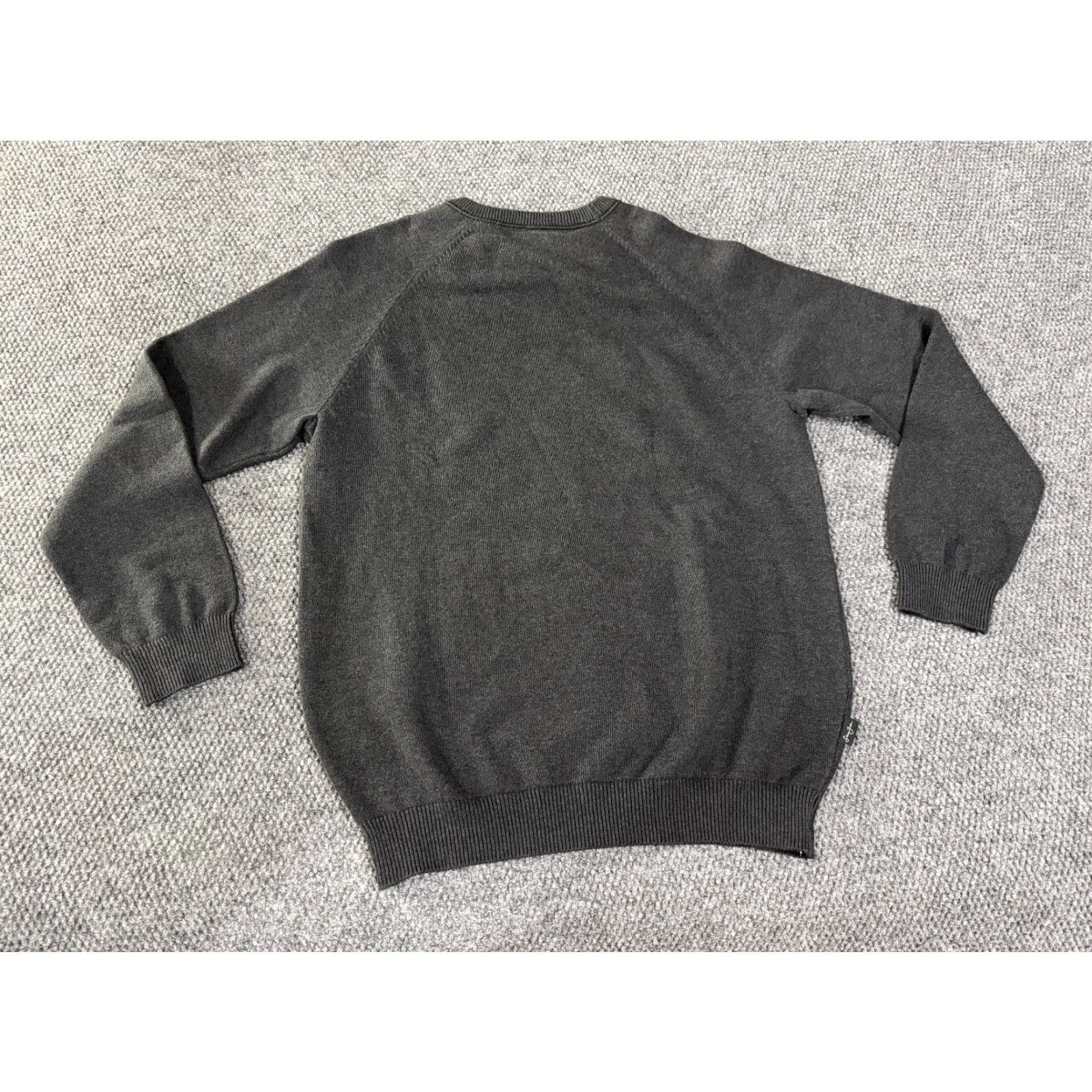 Sean John Sean John Sweater Mens 2XL Gray Crewneck Pullover Knit Embroidered Logo HipHop Sweatshirt Size US XXL / EU 58 / 5 - 7 Thumbnail