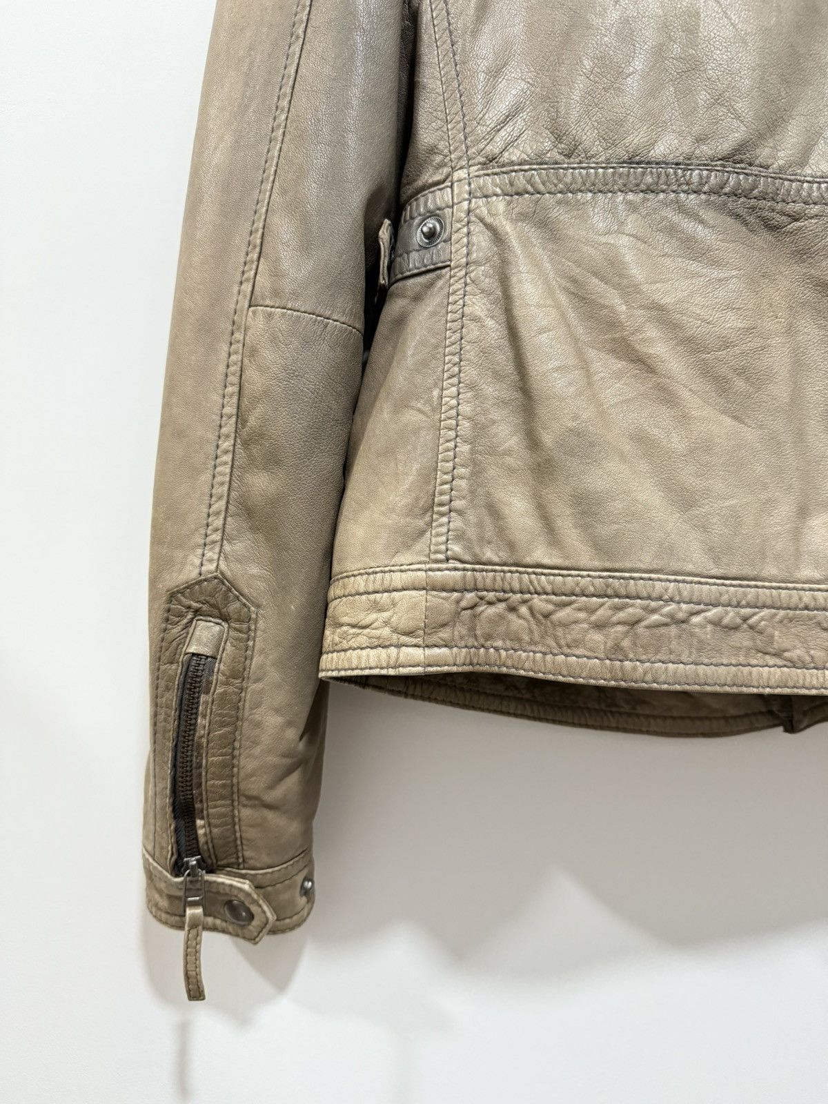 Vintage Natural faded The Jack Leather Jacket Size US S / EU 44-46 / 1 - 9 Thumbnail