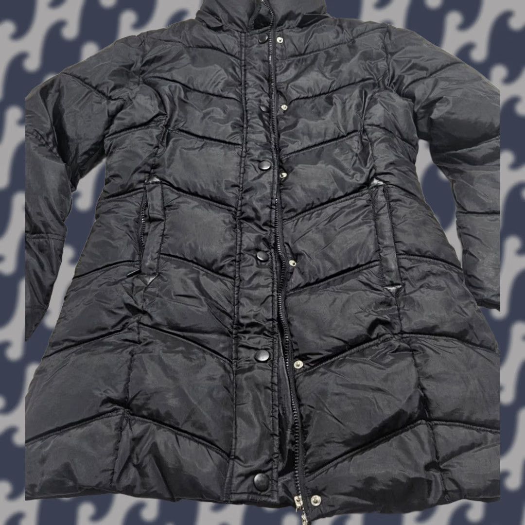 Vintage VINTAGE Puffer Jacket Women’s M Black Outerwear Button/zip Winter Warm Apollo Size M / US 6-8 / IT 42-44 - 1 Thumbnail