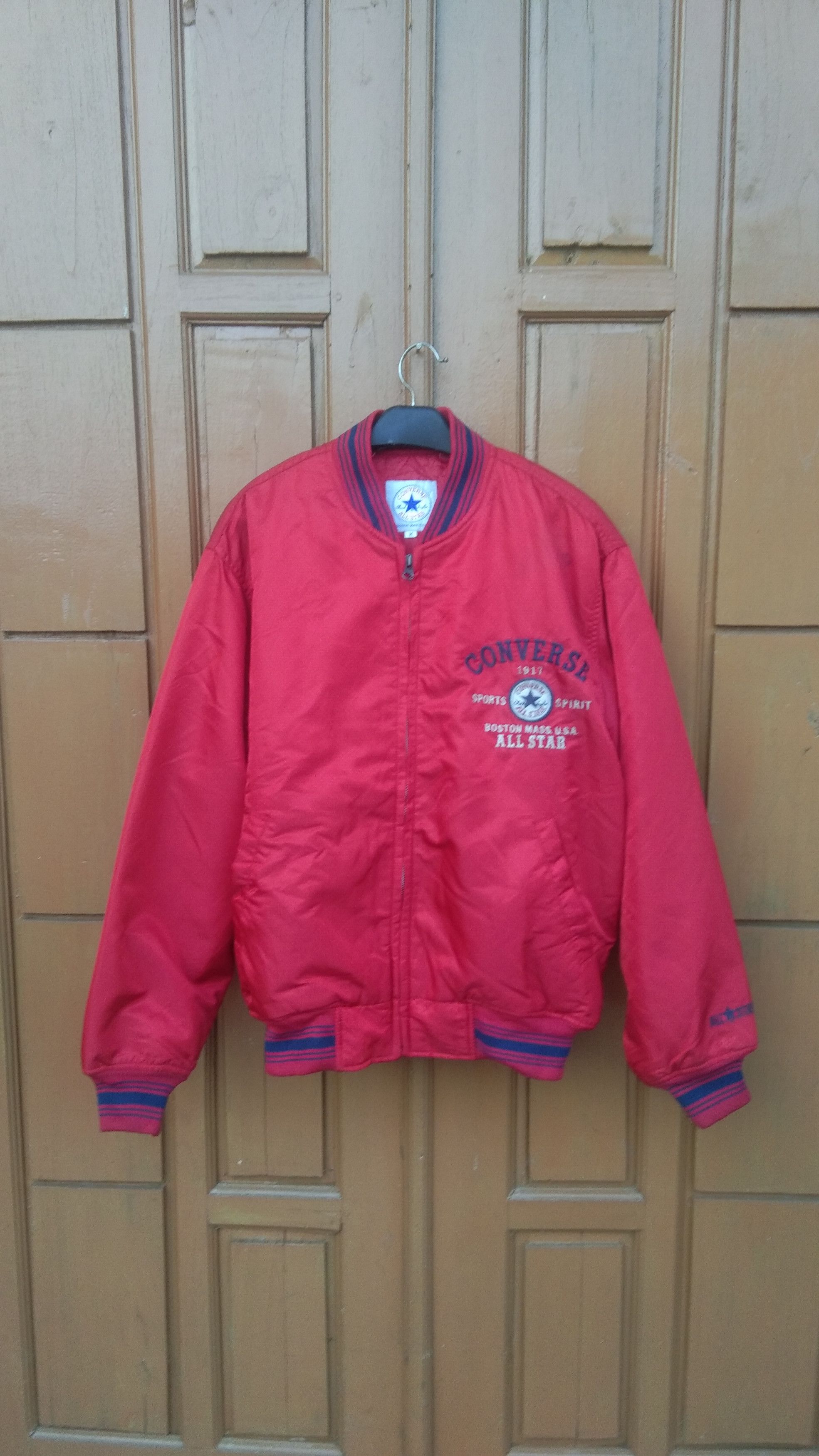 Converse × Vintage Vtg Converse varsity with hoodie jacket Size US M / EU 48-50 / 2 - 8 Thumbnail