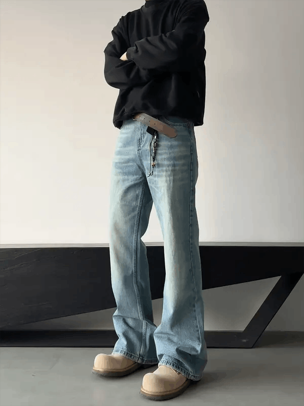 Jean Fukuoka x Jyoge Blue Flare Jeans, Wide Leg Jeans Size US 30 / EU 46 - 5 Thumbnail