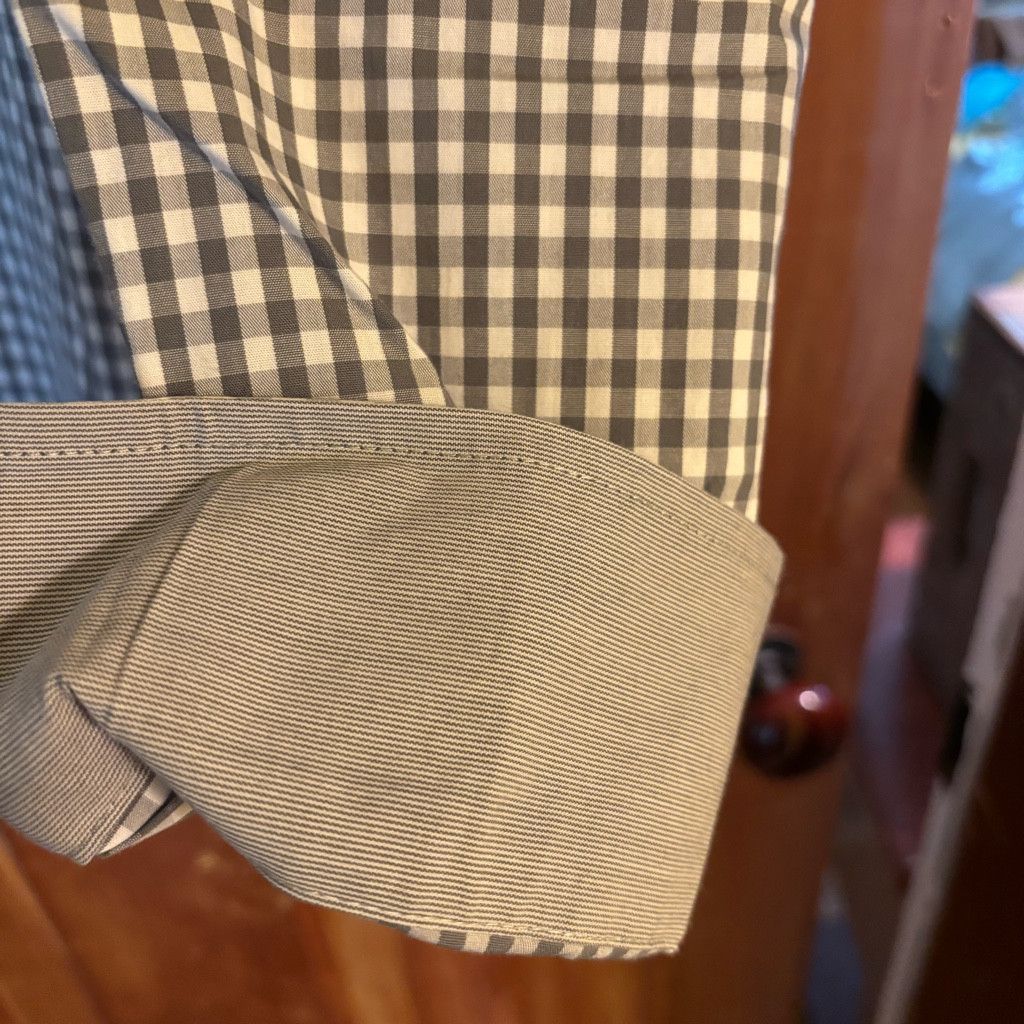 Izod NWT Mens Check IZOD dress shirt Size 38L - 7 Thumbnail