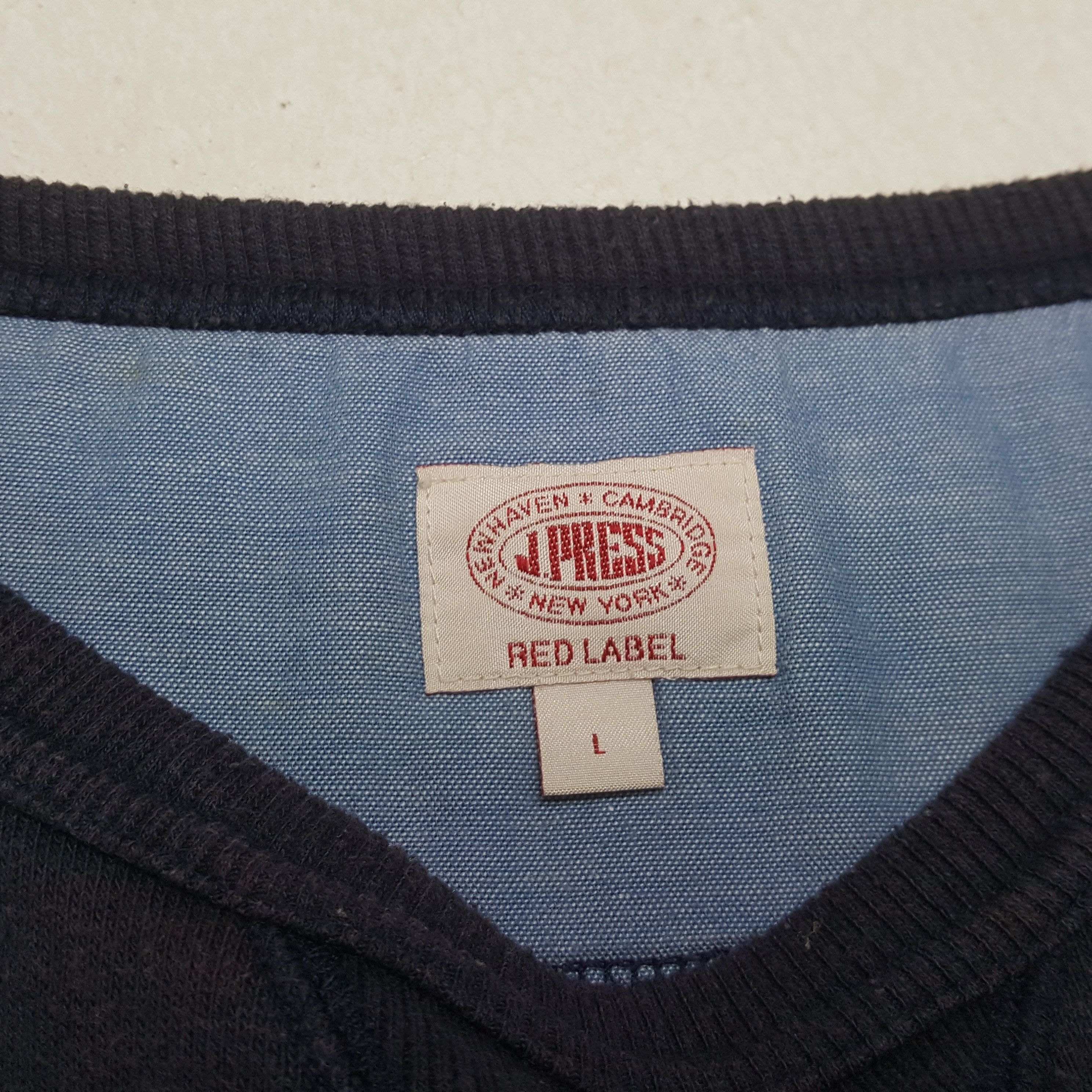 J. Press × Japanese Brand × Vintage Vintage J.PRESS RED LABEL Japanese Fashion Brand Sweatshirt Size US M / EU 48-50 / 2 - 5 Thumbnail