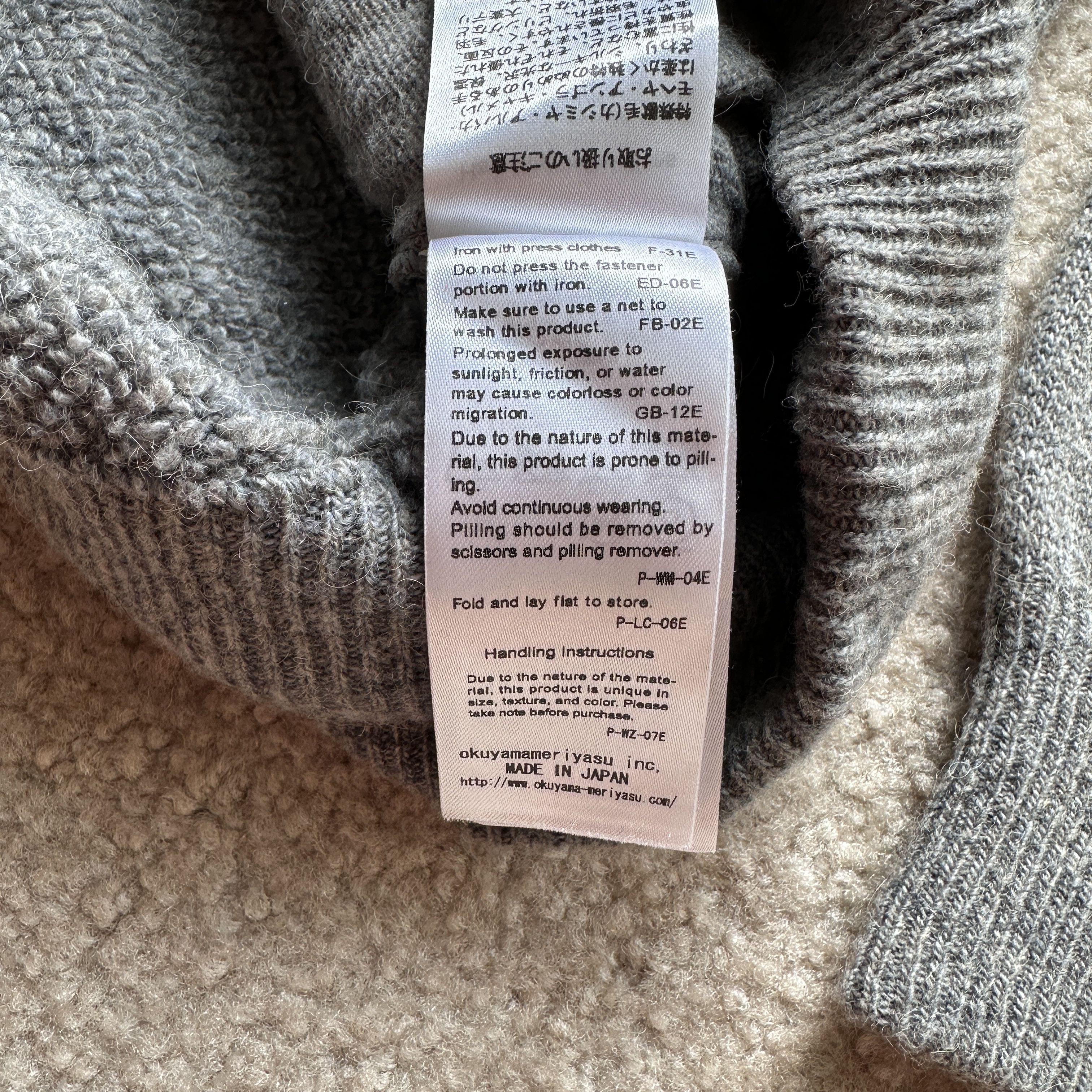 Batoner Batoner 100% Camel Knit Sweater Grey 1/2 Zip Collared Zip Up Size US M / EU 48-50 / 2 - 13 Thumbnail