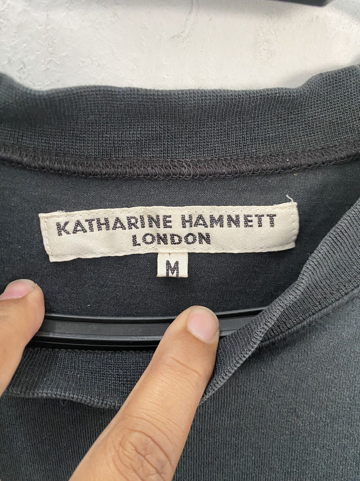 Designer × Katharine Hamnett London KATHARINE HAMNET LONDON LONGSLEEVE T-SHIRT SPELL OUT DESIGN Size US M / EU 48-50 / 2 - 4 Thumbnail