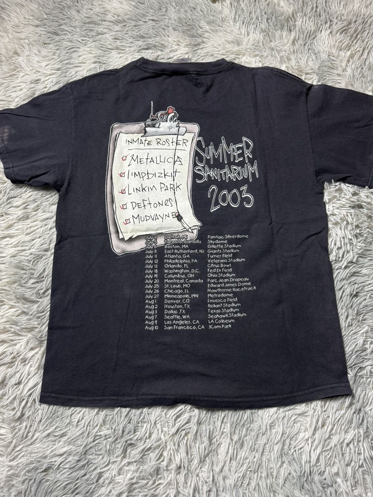 Vintage Vintage Summer Sanitarium 2003 Metallica Limp Bizkit Deftone Size US L / EU 52-54 / 3 - 5 Thumbnail