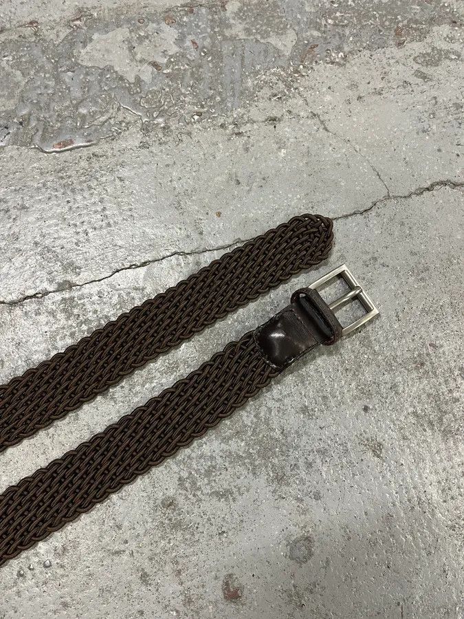 Prada Prada Brown Woven Elastic Belt Braided Size ONE SIZE - 5 Thumbnail