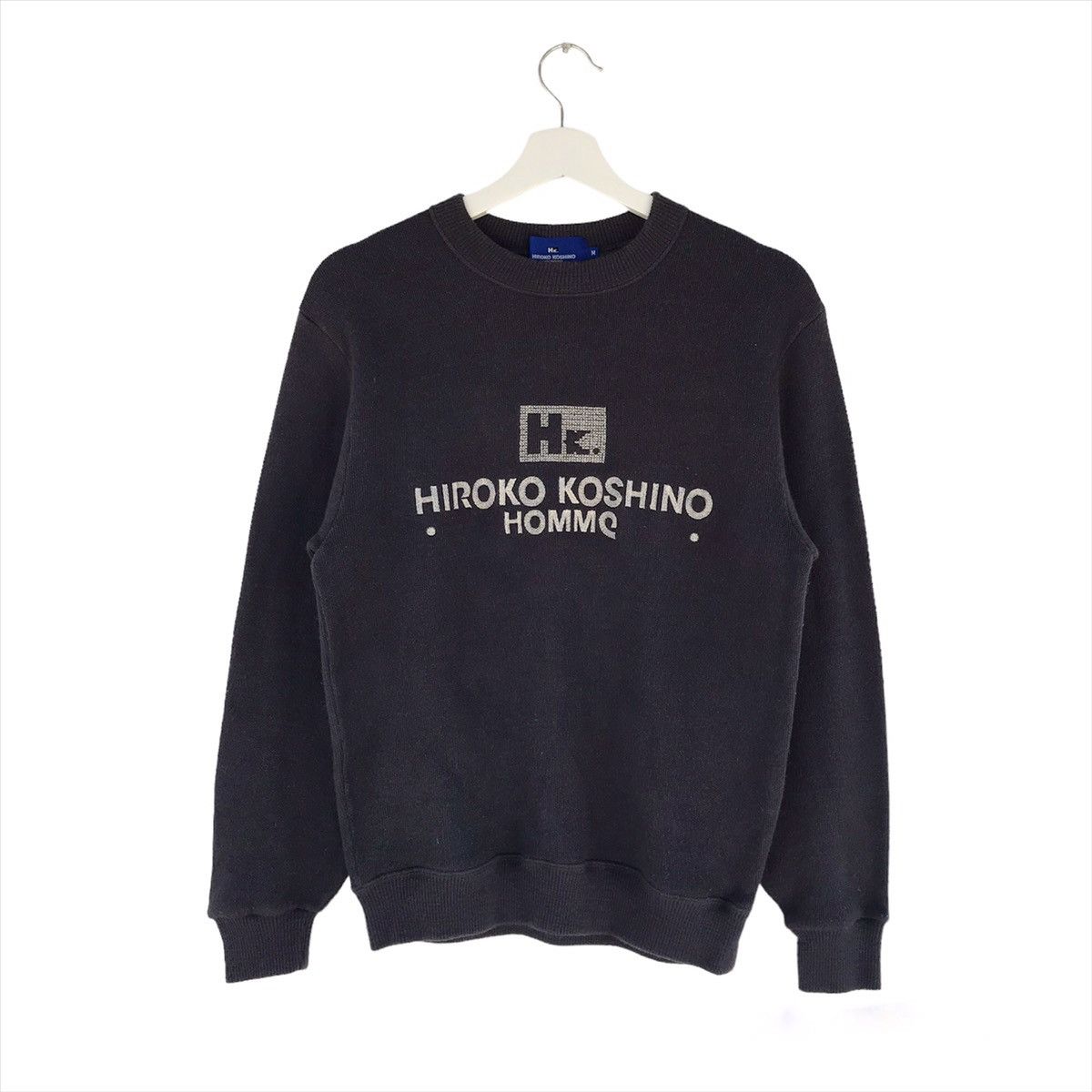 Hiroko Koshino Homme × Japanese Brand HIROKO KOSHINO HOMME embroidery logo crewnwck sweatshirt Size US S / EU 44-46 / 1 - 1 Thumbnail