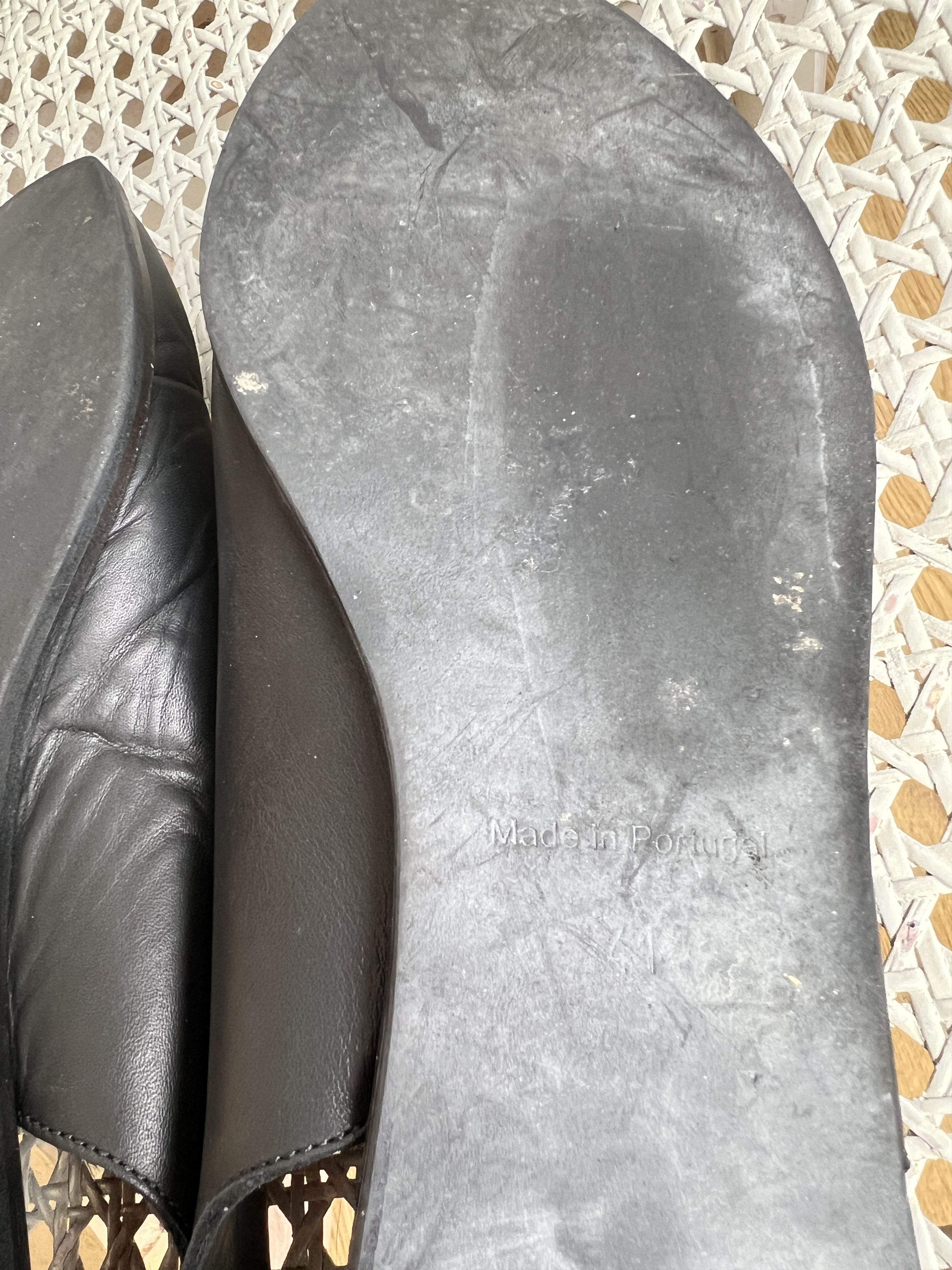 Cos AVANTGARDE COS MULES BLACK LEATHER SHOES Size US 10 / IT 40 - 10 Thumbnail