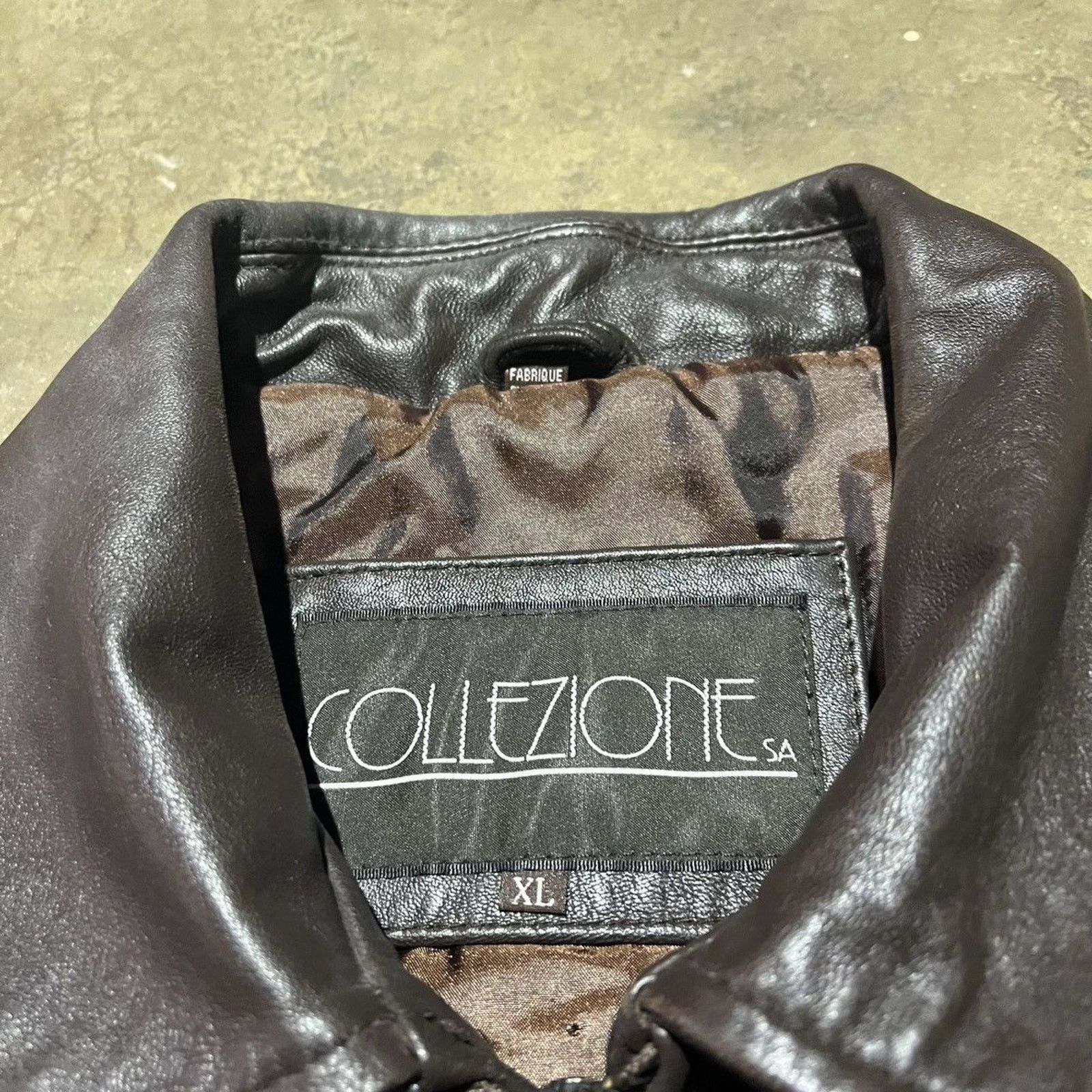 Vintage Vintage Y2k Collezione Brown Grunge Leather Jacket Size US XL / EU 56 / 4 - 3 Thumbnail