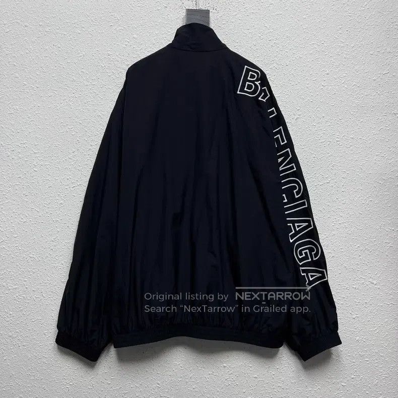 Balenciaga Balenciaga Side Sleeve Letter Logo Cut-Out Embroidered Jac Size US M / EU 48-50 / 2 - 1 Thumbnail