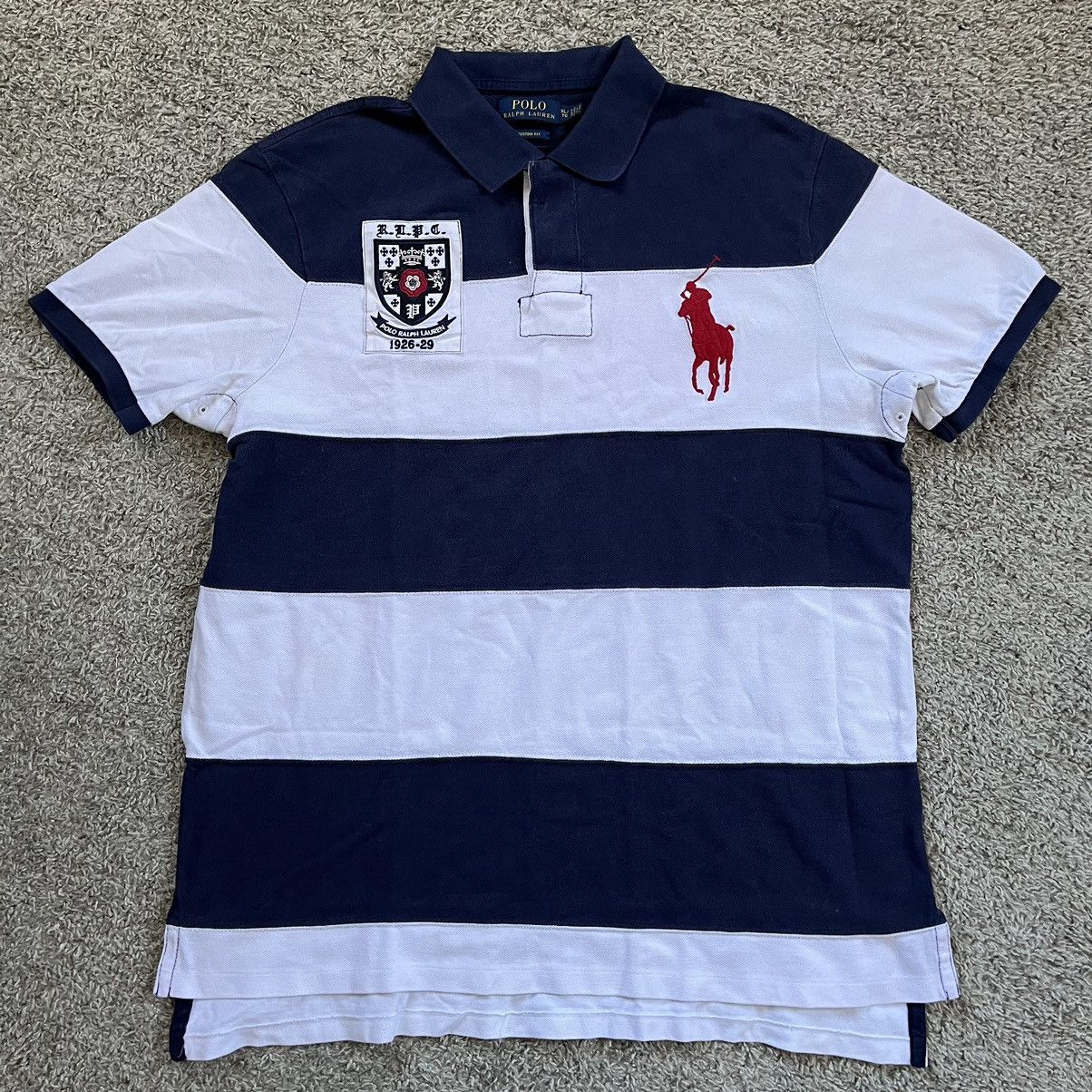 Polo Ralph Lauren × Wu-Tang Clan 🔴Polo Ralph Lauren Shirt Size XL Navy White Big Pony Wu-Tang Size US XL / EU 56 / 4 - 1 Thumbnail