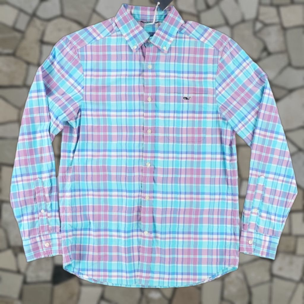 Vineyard Vines Vineyard Vines OTG Performance Nylon Plaid Button Down Shirt Men's S Size US S / EU 44-46 / 1 - 1 Thumbnail
