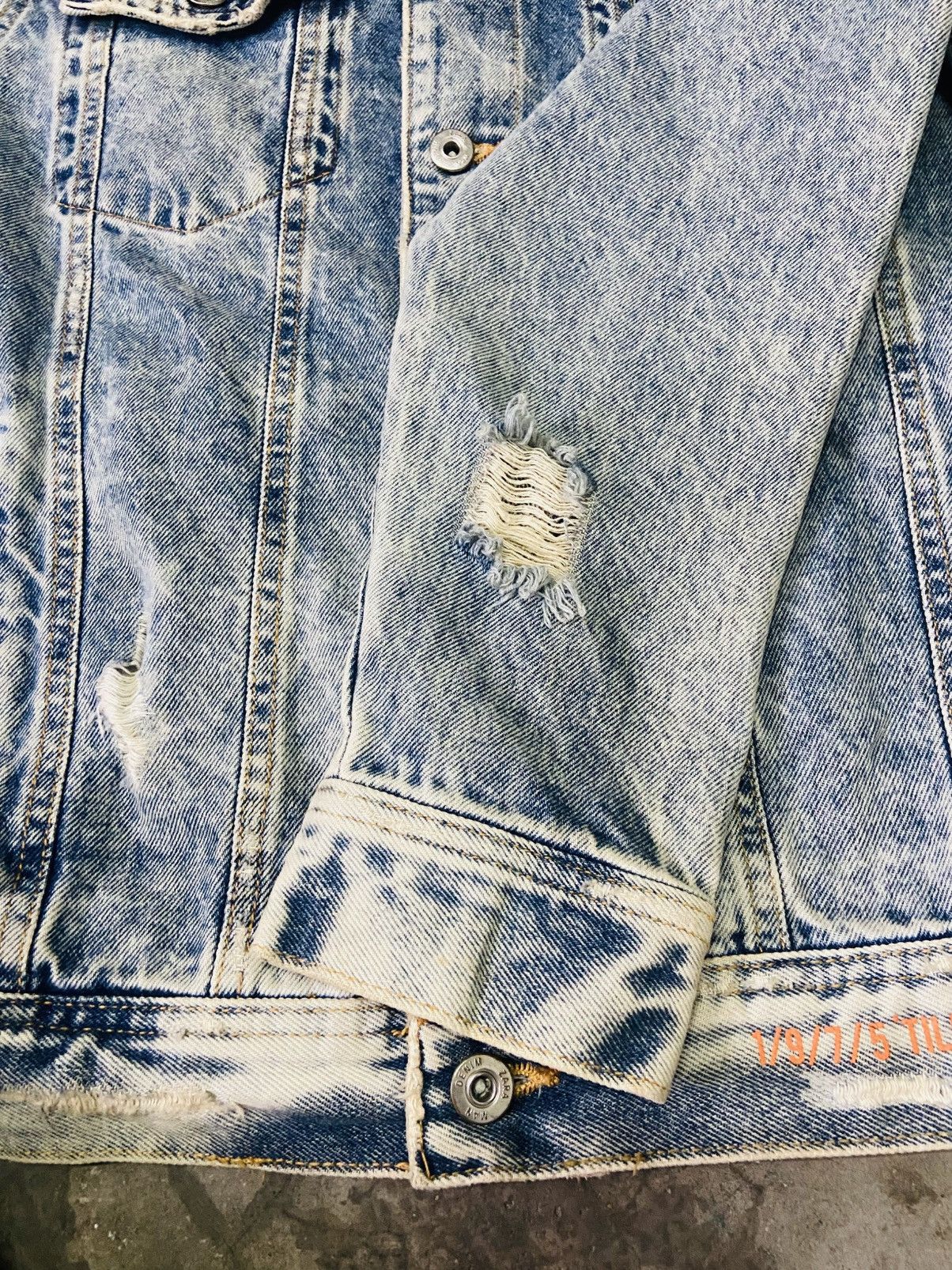 Zara Zara Motion Distressed Style Trucker Jacket Size US L / EU 52-54 / 3 - 11 Thumbnail