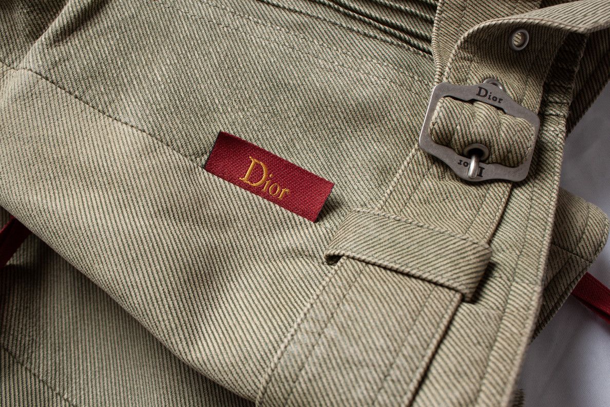 Dior Christian Dior, Green suede biker jacket and skirt Size S / US 4 / IT 40 - 18 Thumbnail