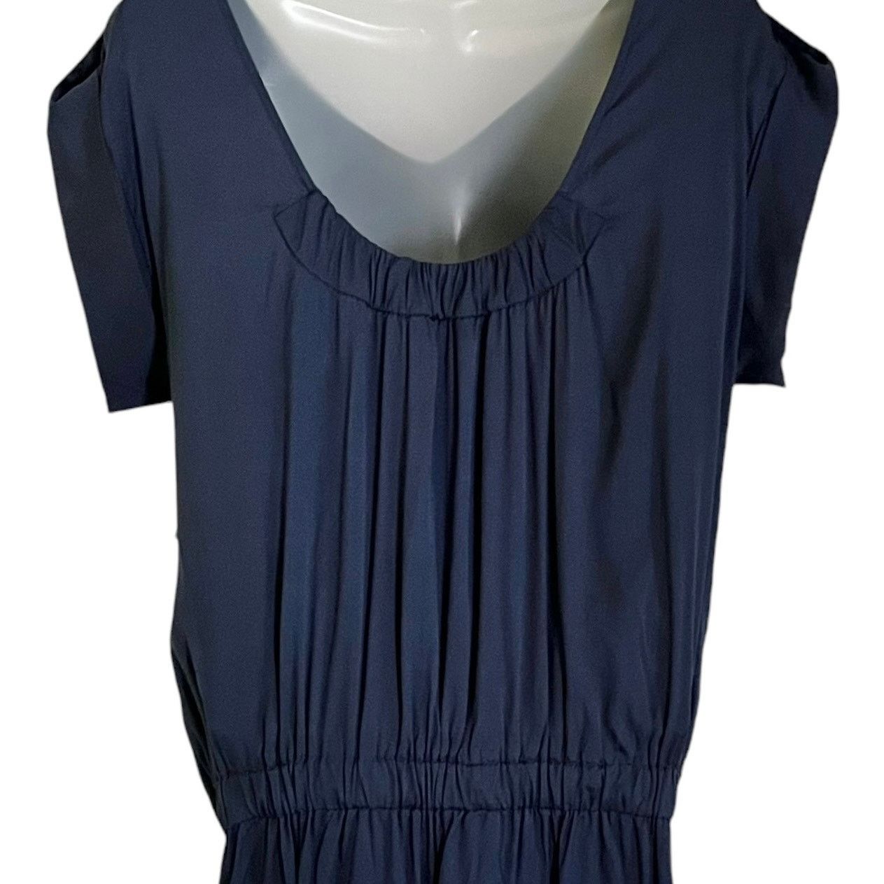 Other Calypso St Barth Navy Blue Stretch Silk Blouson Dress Size S / US 4 / IT 40 - 9 Thumbnail