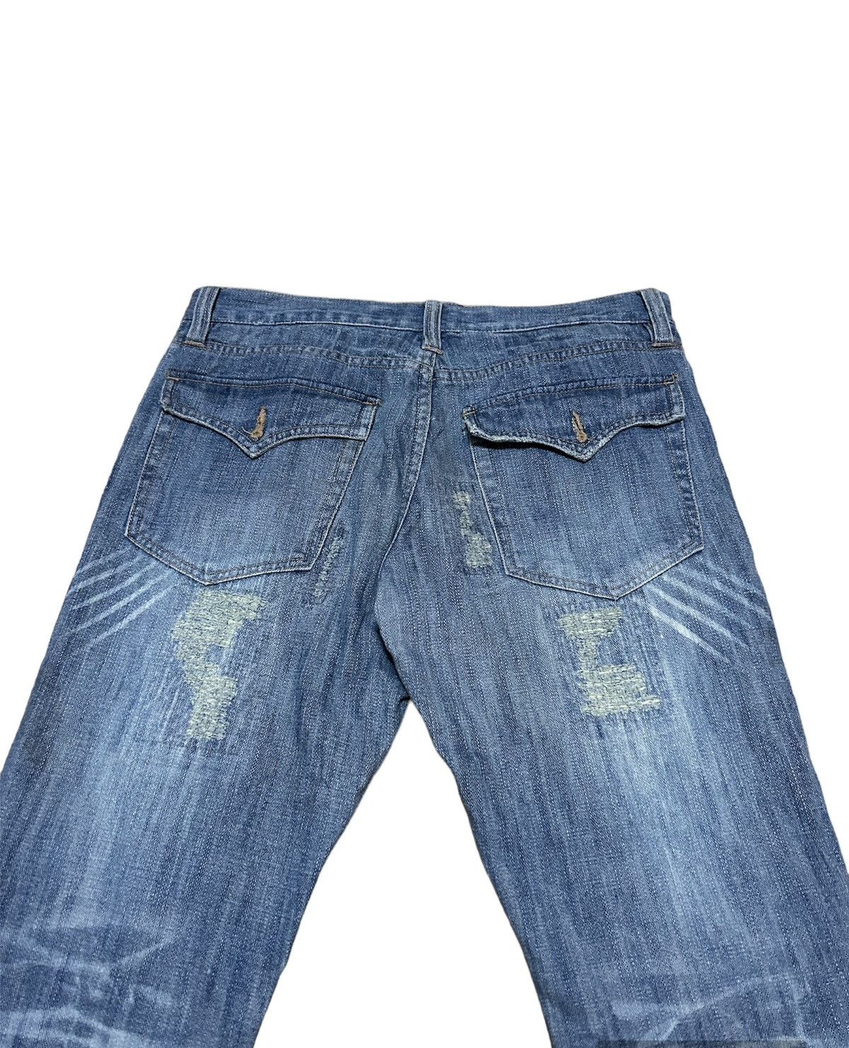 If Six Was Nine × Japanese Brand 💥 FOURSEASON DIRTY JEWEL DISTRESSED JEANS🔥🔥 Size US 32 / EU 48 - 4 Thumbnail