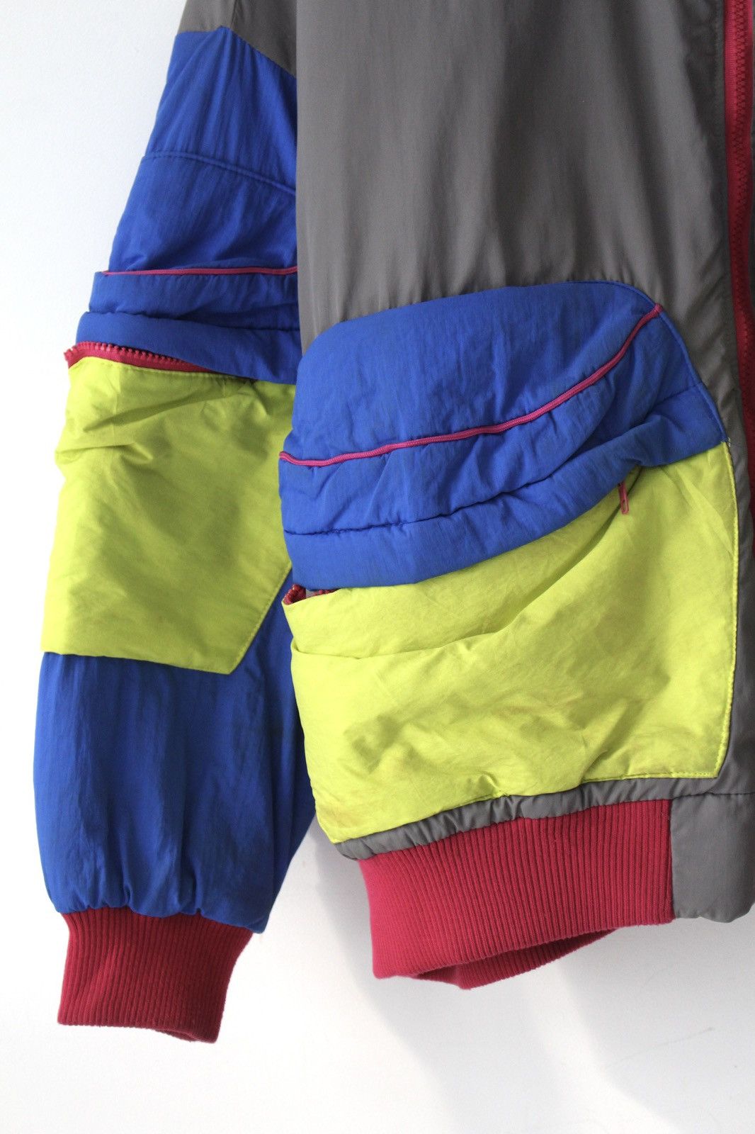 Japanese Brand 2000S JAPANESE MADE 4 BIG NEON POCKET BOMBER JACKET Size US XL / EU 56 / 4 - 4 Thumbnail