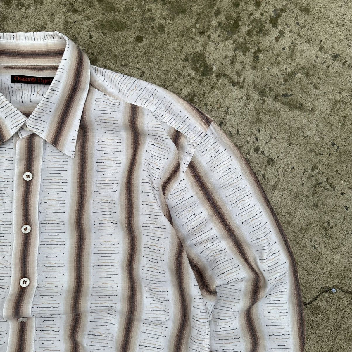 Japanese Brand Vintage Osaka Tiger Button Up Shirt Grunge Rare Crazy Size M Size US M / EU 48-50 / 2 - 4 Thumbnail