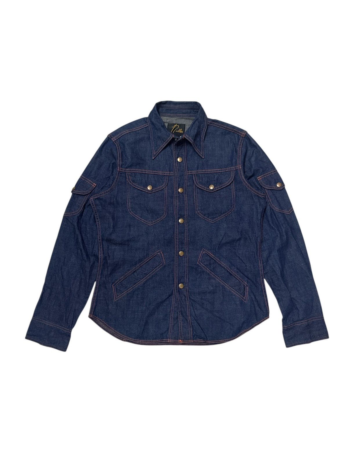 Needles NEEDLES BY NEPENTHES DENIM BUTTON UP SHIRT Size US M / EU 48-50 / 2 - 1 Thumbnail