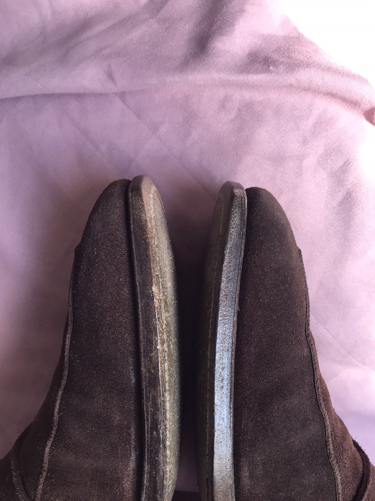 Crockett & Jones SUEDE CROCKETT&JONES HANDMADE IN ENGLAND BROWN PENNY LOAFERS Size US 9.5 / EU 42-43 - 7 Thumbnail