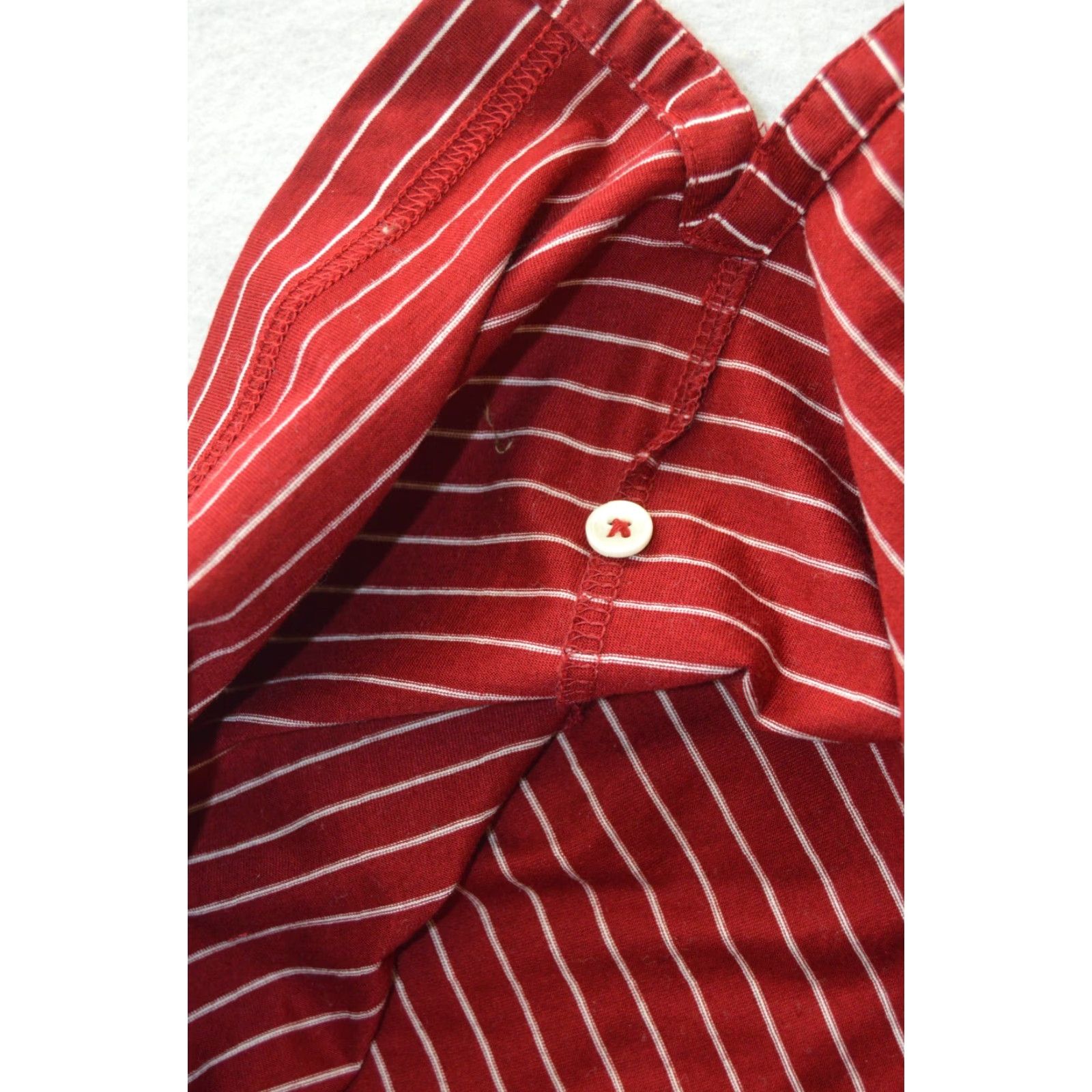 Vintage Fairway & Greene Polo Shirt XL Burgundy Striped Casual Short Sleeve Shirt Men XL Red Striped Polo Golf 100% Cotton Embroidered Logo Vintage Size US XL / EU 56 / 4 - 6 Thumbnail