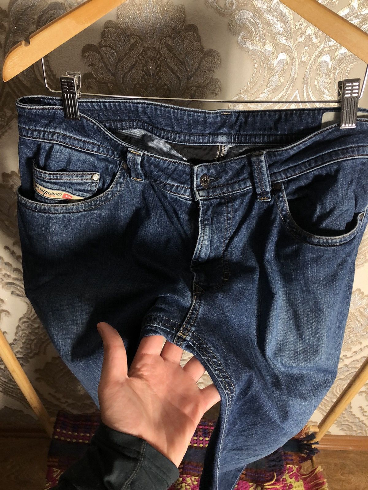 Diesel VINTAGE DIESEL INDUSTRY DENIM DIVISION JEANS CASUAL Y2K 90s Size US 34 / EU 50 - 4 Thumbnail