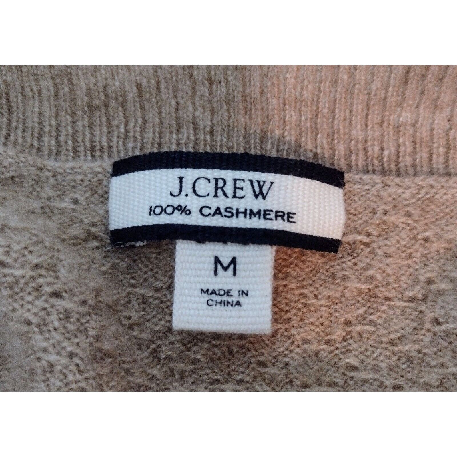 J.Crew J Crew Cashmere Diamond Print Open Knit Sweater Size M Beige Size M / US 6-8 / IT 42-44 - 6 Thumbnail