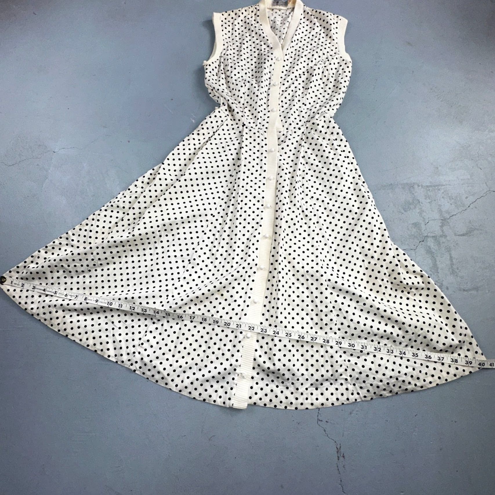 Vintage VINTAGE Koret of California Dress Rockabilly 1950s San Francisco Polka Dot Shirt Size S / US 4 / IT 40 - 6 Thumbnail